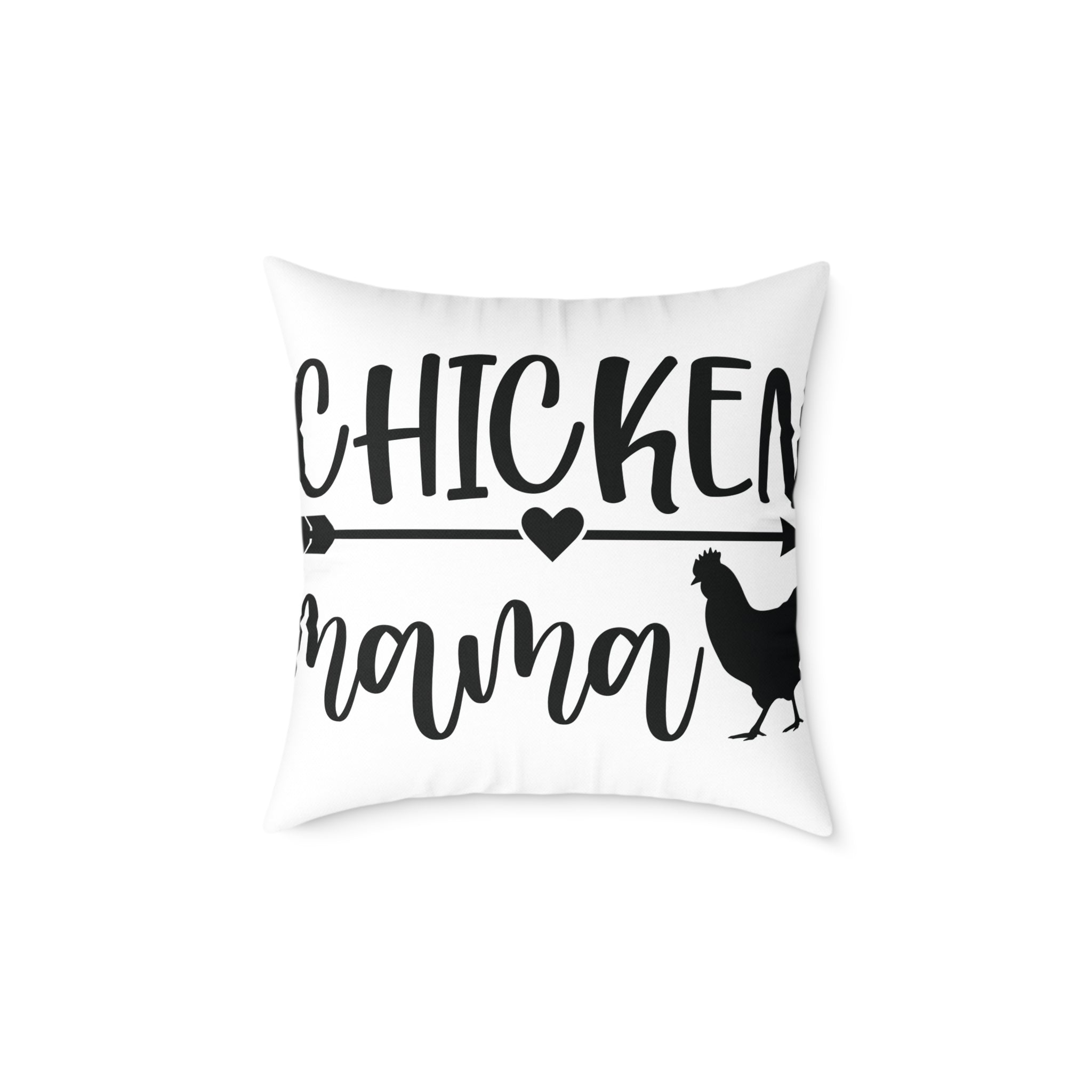 Chicken Mama Throw Pillow – Farmhouse Chicken Decor Cushion, Rustic Homestead Accent Pillow, Country Cottage Home Decor