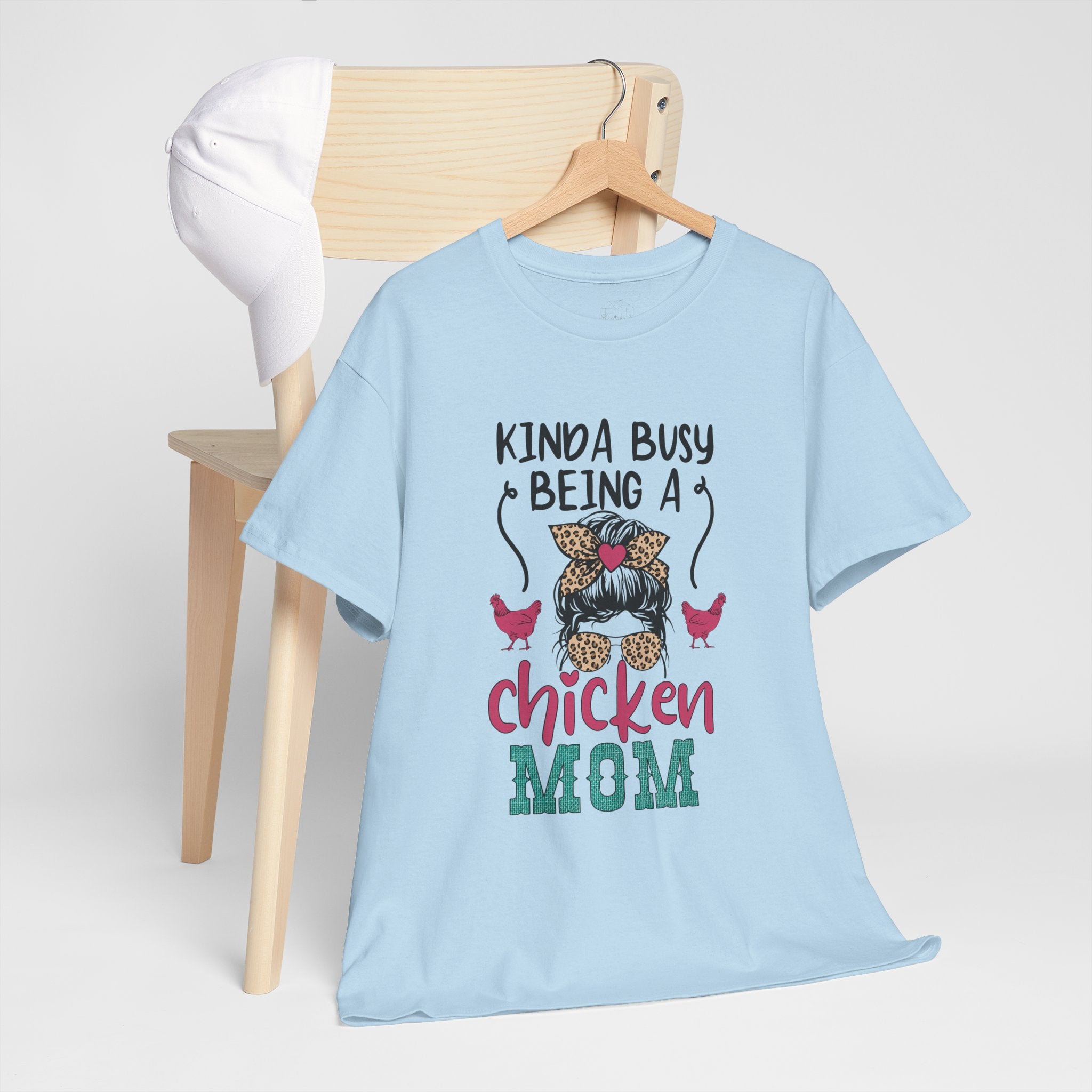Kinda Busy Being a Chicken Mom T-Shirt – Funny Chicken Mom Shirt, Backyard Chicken Keeper Tee, Farm Life Graphic Shirt, Homestead Apparel Gift