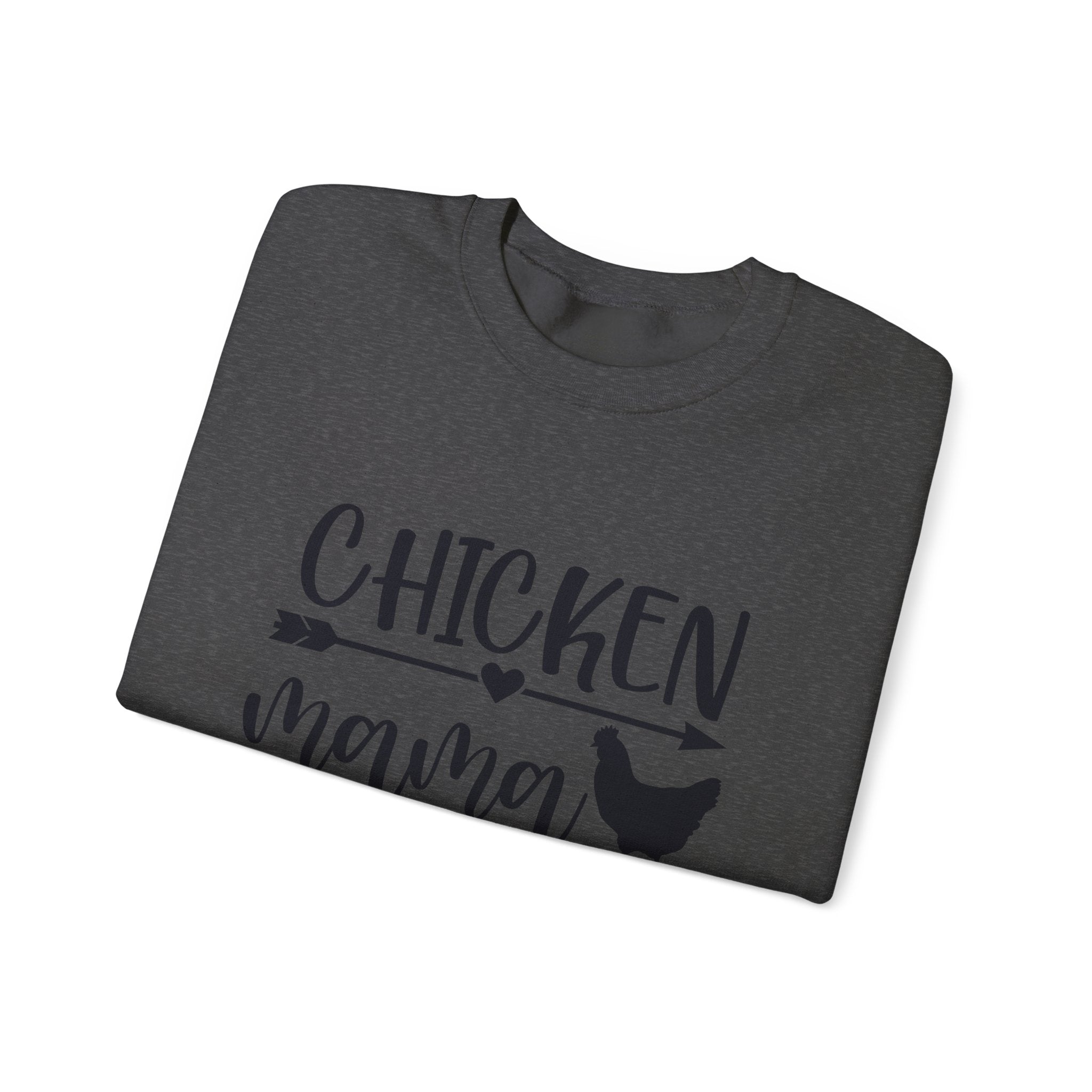 Chicken Mama Sweatshirt – Farmhouse Chicken Mom Crewneck, Rustic Homestead Pullover, Unisex Gildan 18000