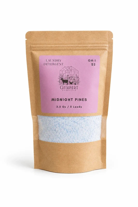 Midnight Pines Handmade Laundry Detergent | Farm-Made Laundry Powder | HE Washer Safe | Available in 3 Sizes