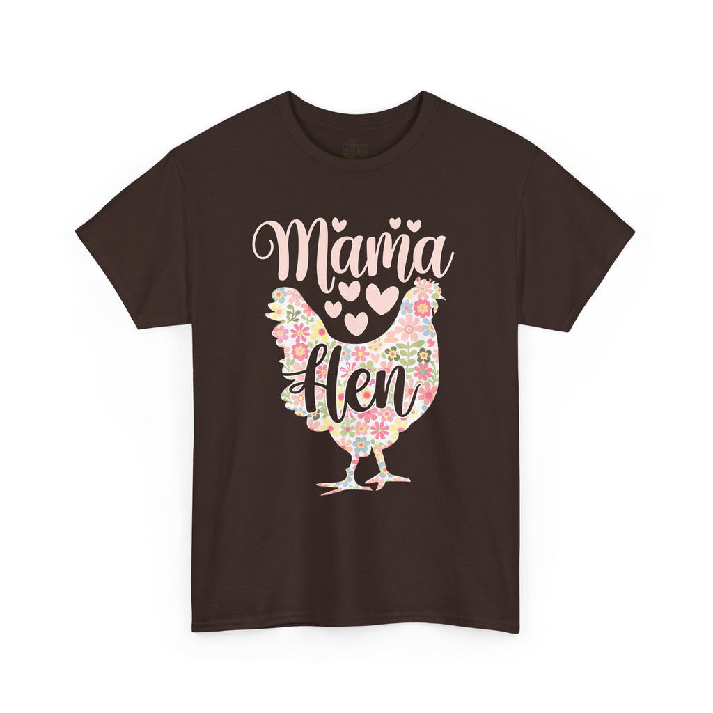 Mama Hen T-Shirt – Chicken Mom Tee, Minimalist Farmhouse Chicken Shirt, Unisex Gildan 5000