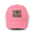 Dog Mama Distressed Baseball Cap – Vintage Dog Mom Hat, Farmhouse Pet Lover Cap, Washed Cotton Casual Hat