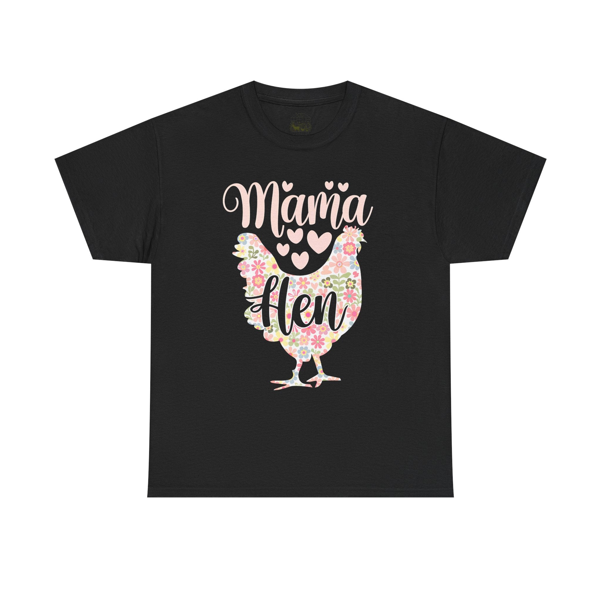 Mama Hen T-Shirt – Chicken Mom Tee, Minimalist Farmhouse Chicken Shirt, Unisex Gildan 5000