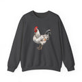 Light Sussex Rooster Sweatshirt – Farmhouse Chicken Crewneck, Heritage Sussex Rooster Pullover, Homestead Apparel