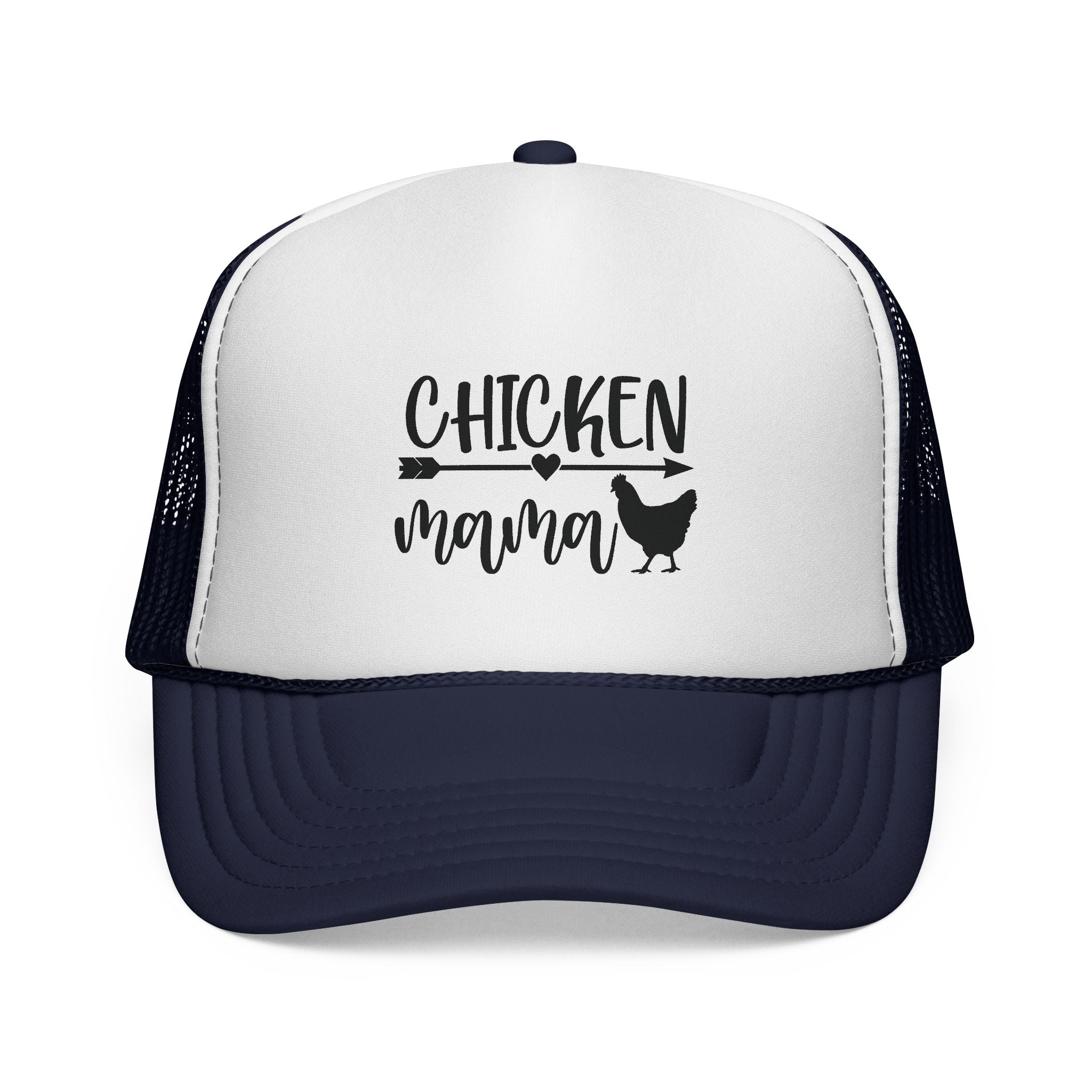 Chicken Mama Trucker Hat – Farm Mom Hat, Backyard Chicken Keeper Cap, Funny Homestead Poultry Hat