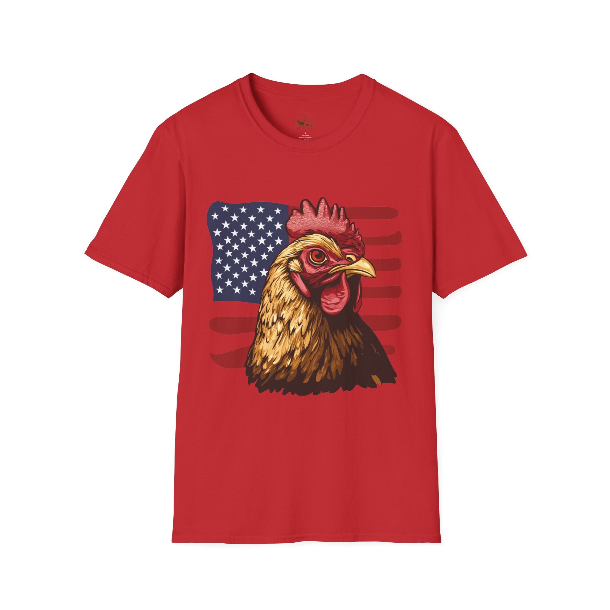 4th Of July Chicken T-Shirt – American Flag Hen Shirt, Farm Life Tee, 4th of July Chicken Shirt, Backyard Chicken Keeper Gift, Homestead Farm Apparel
