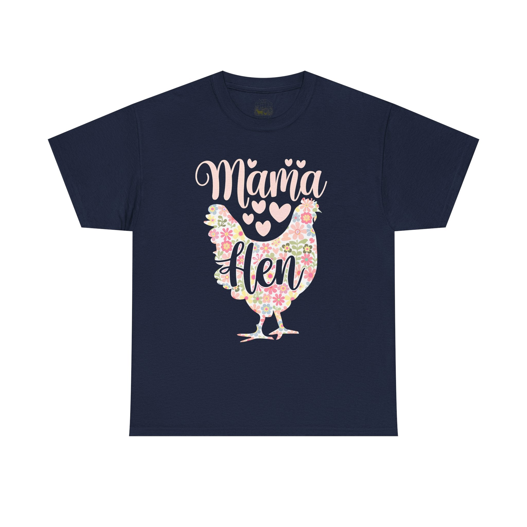 Mama Hen T-Shirt – Chicken Mom Tee, Minimalist Farmhouse Chicken Shirt, Unisex Gildan 5000