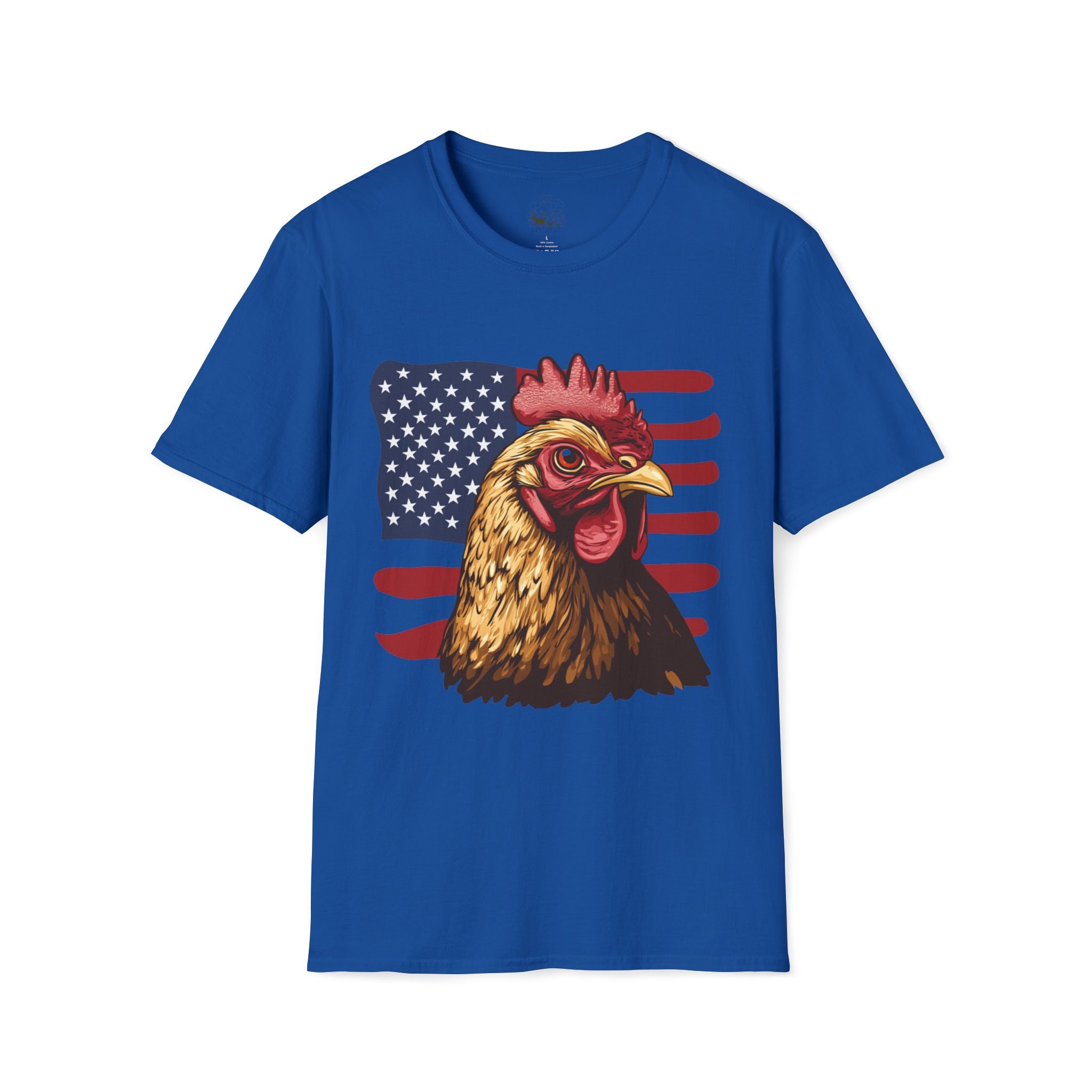4th Of July Chicken T-Shirt – American Flag Hen Shirt, Farm Life Tee, 4th of July Chicken Shirt, Backyard Chicken Keeper Gift, Homestead Farm Apparel