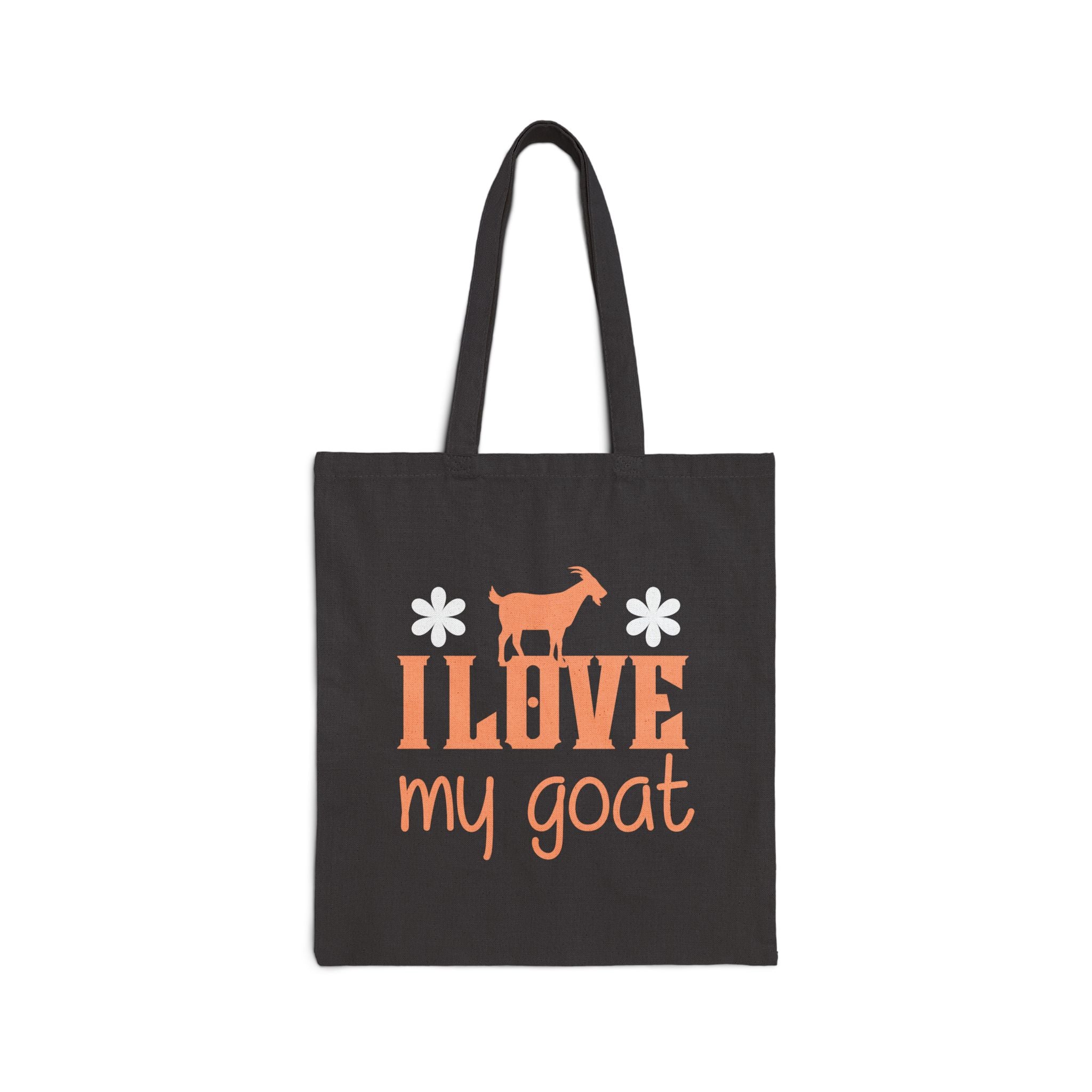 I Love My Goat Tote Bag | Cute Goat Lover Canvas Bag | Farm Girl Tote | Goat Mom Gift | Funny Farm Tote | Reusable Market Bag | Gumpert Homestead
