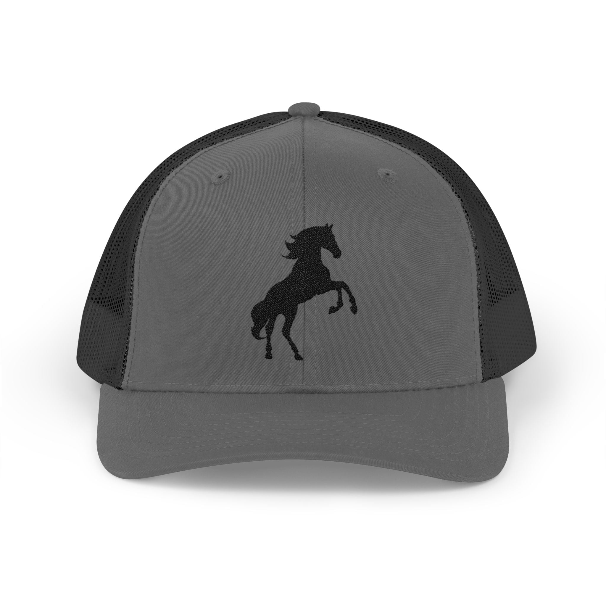 Rearing Horse Trucker Hat | Western Equestrian Mesh Snapback Cap | Rustic Ranch Horse Lover Hat | Farm Life Country Cowboy Cap