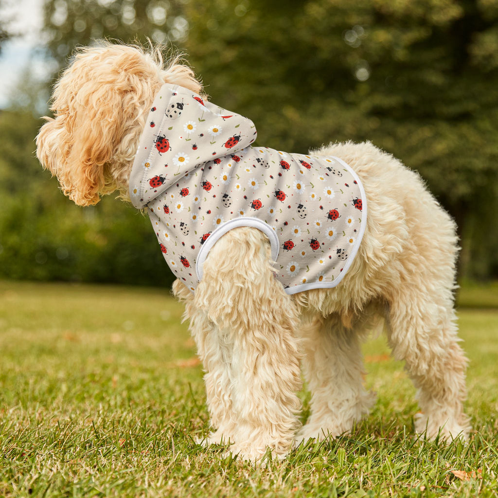 Ladybug Pet Hoodie, Cute Pet Apparel, Animal Lover Gift, Dog Sweater, Cat Jumper, Pet Clothing