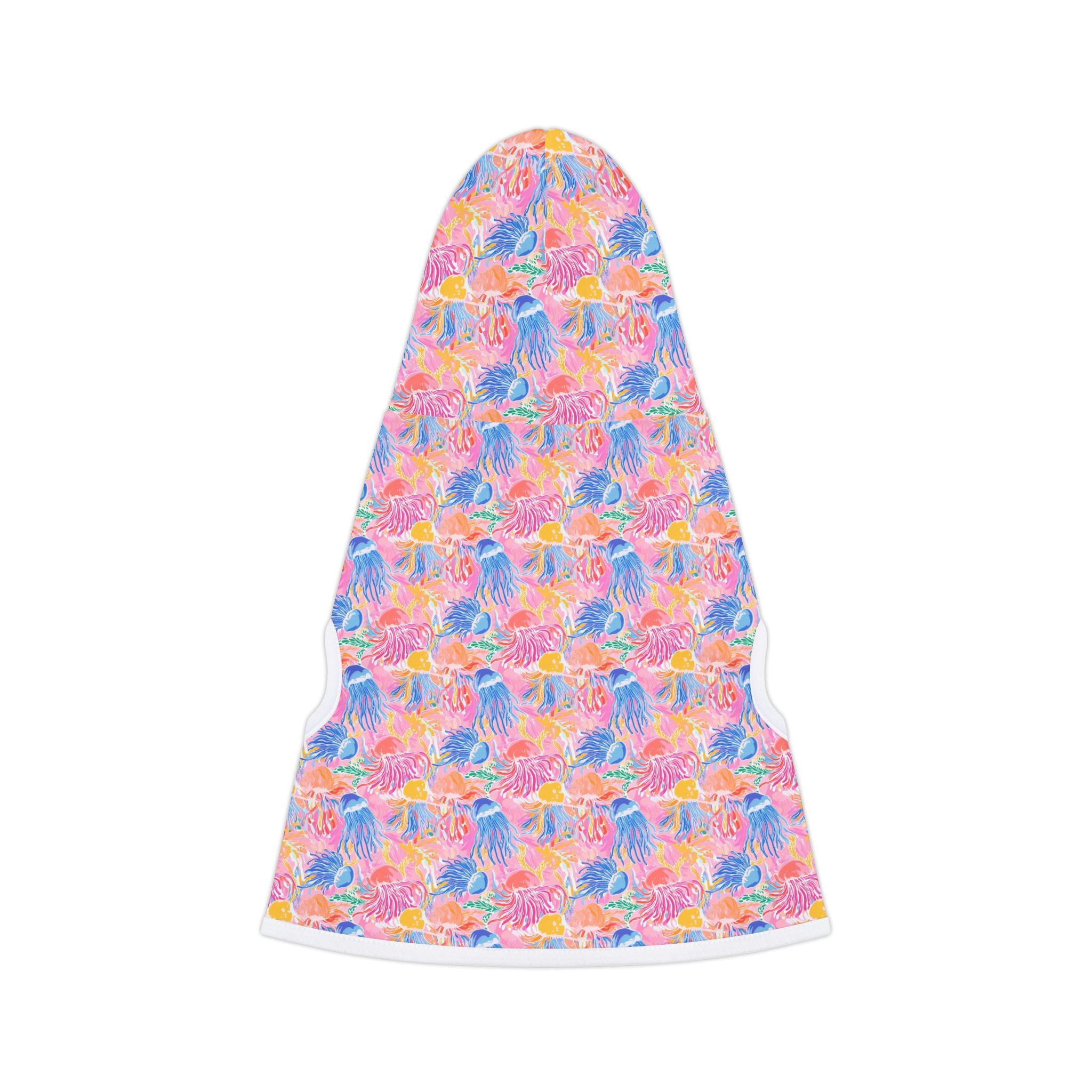 Pink Neon Jellyfish Pet Hoodie, Cute Animal Lover Gift, Dog Sweater, Cat Jumper, Pet Clothing