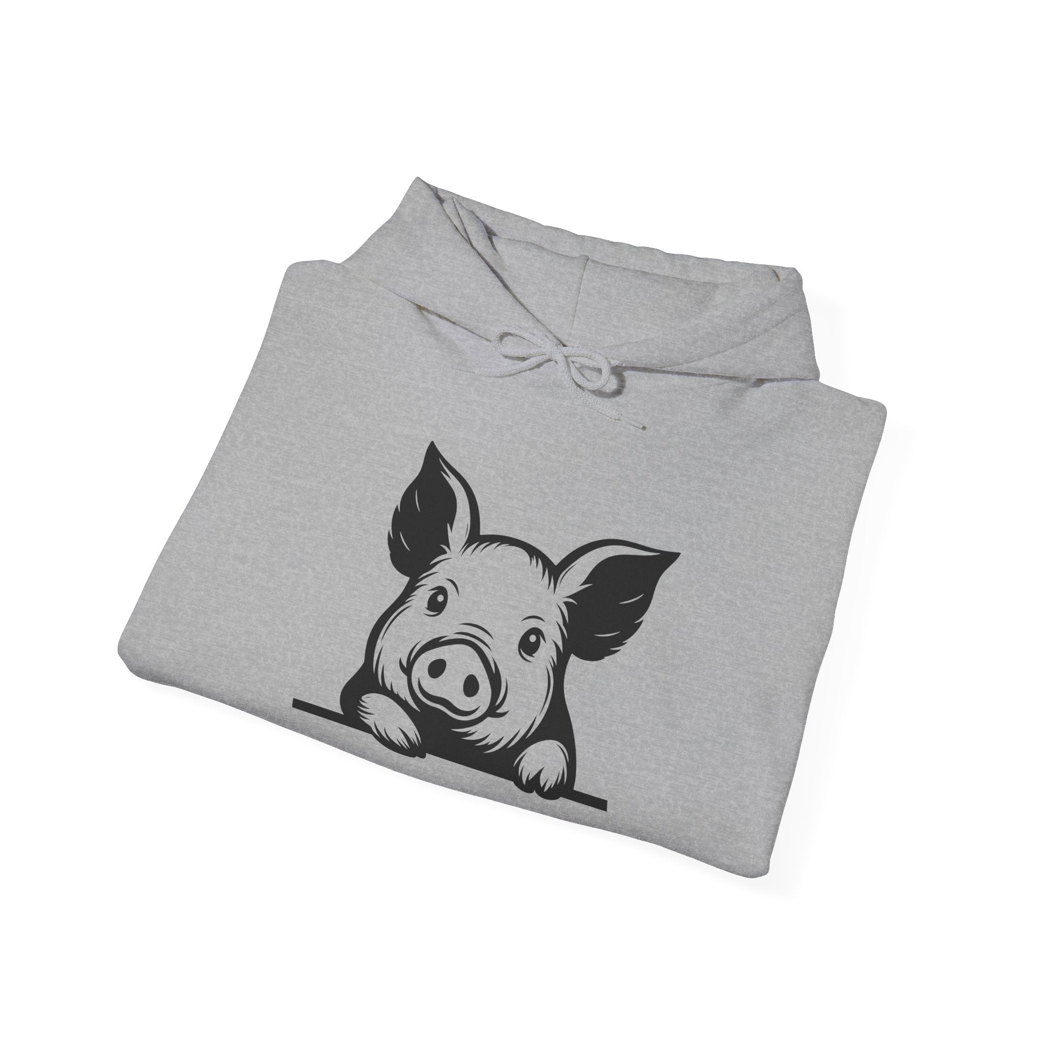 Peeking Pig Hoodie – Cute Pig Pullover Sweatshirt, Pig Lover Hoodie, Farm Life Hoodie, Mini Pig Apparel, Homestead Hoodie, Farm Animal Hoodie, Country Living Unisex Hoodie