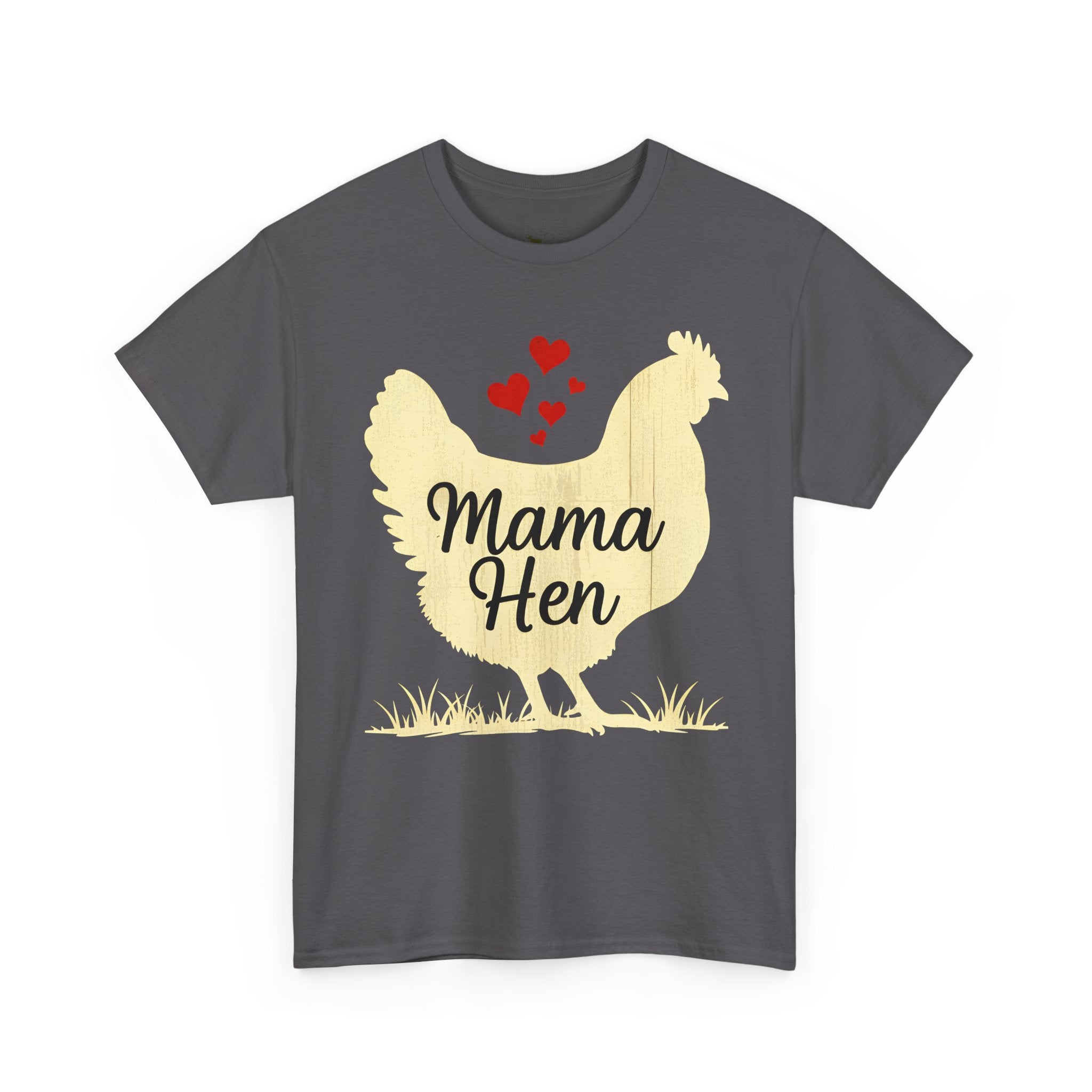 Mama Hen T-Shirt – Chicken Mom Tee, Minimalist Farmhouse Chicken Shirt, Unisex Gildan 5000