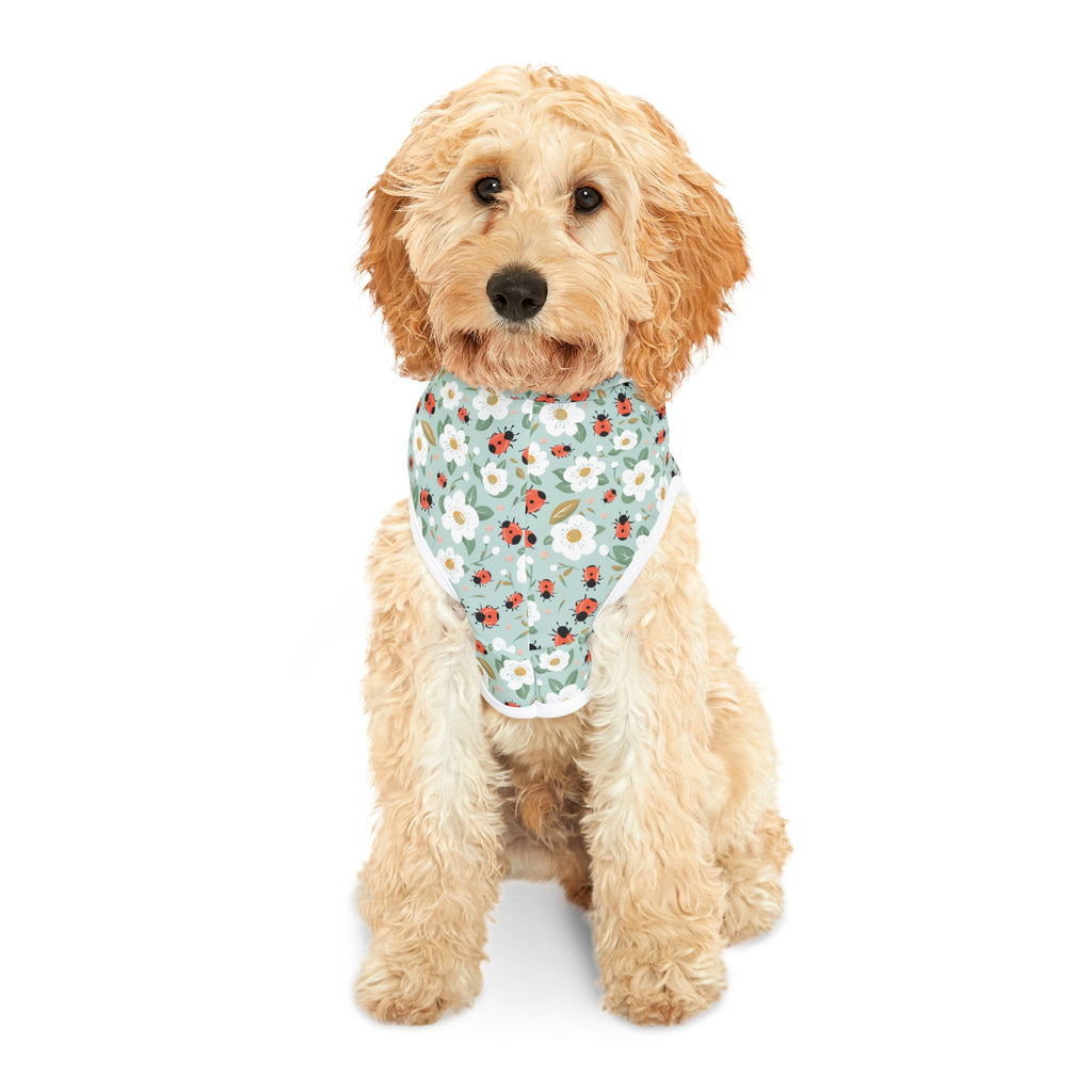 Blue Ladybug Pet Hoodie, Cute Pet Apparel, Animal Lover Gift, Dog Sweater, Cat Jumper, Pet Clothing
