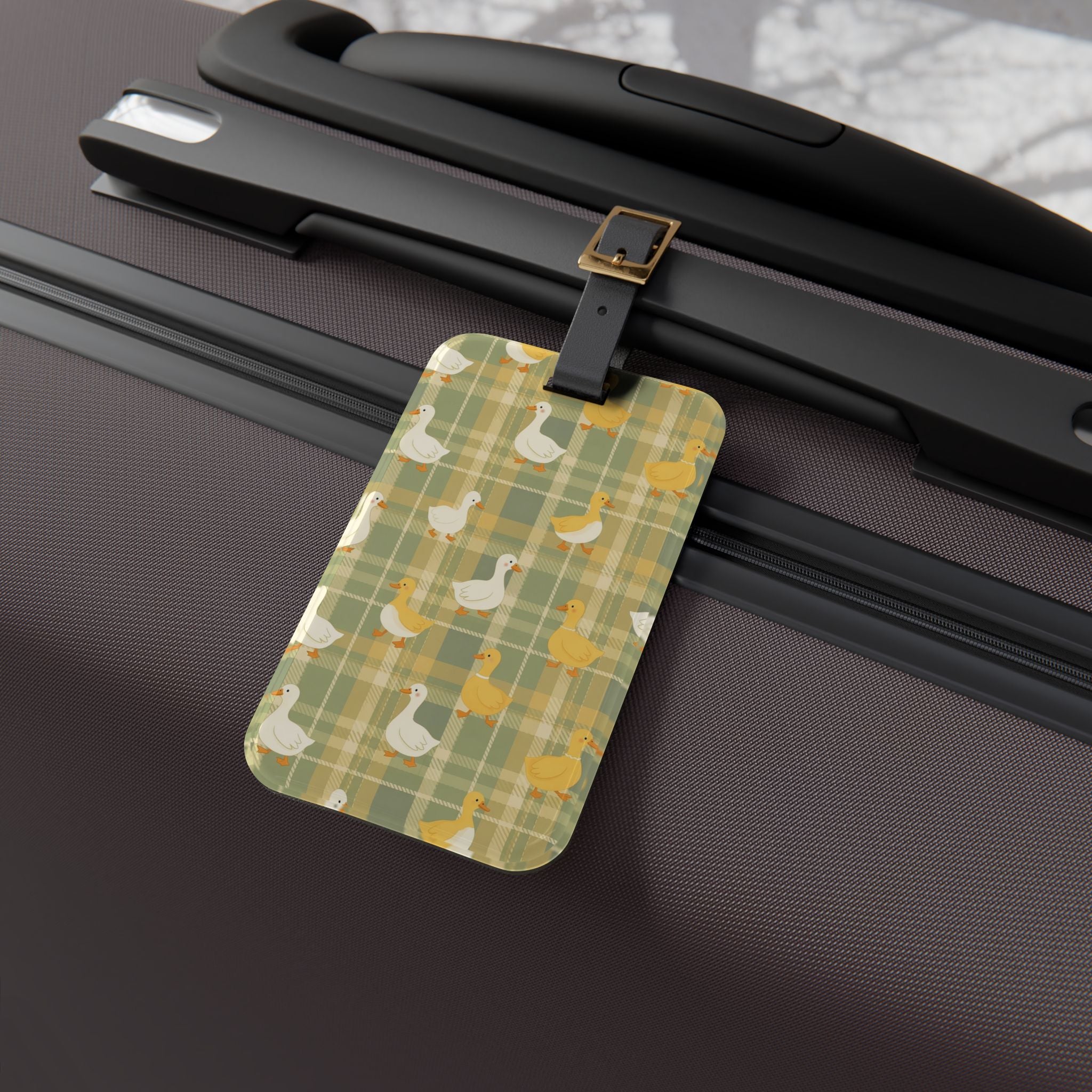 Duck Luggage Tag | Cottagecore Travel Accessory | Farmhouse Duck Suitcase Tag | Rustic Duck Bag Identifier | Gumpert Homestead