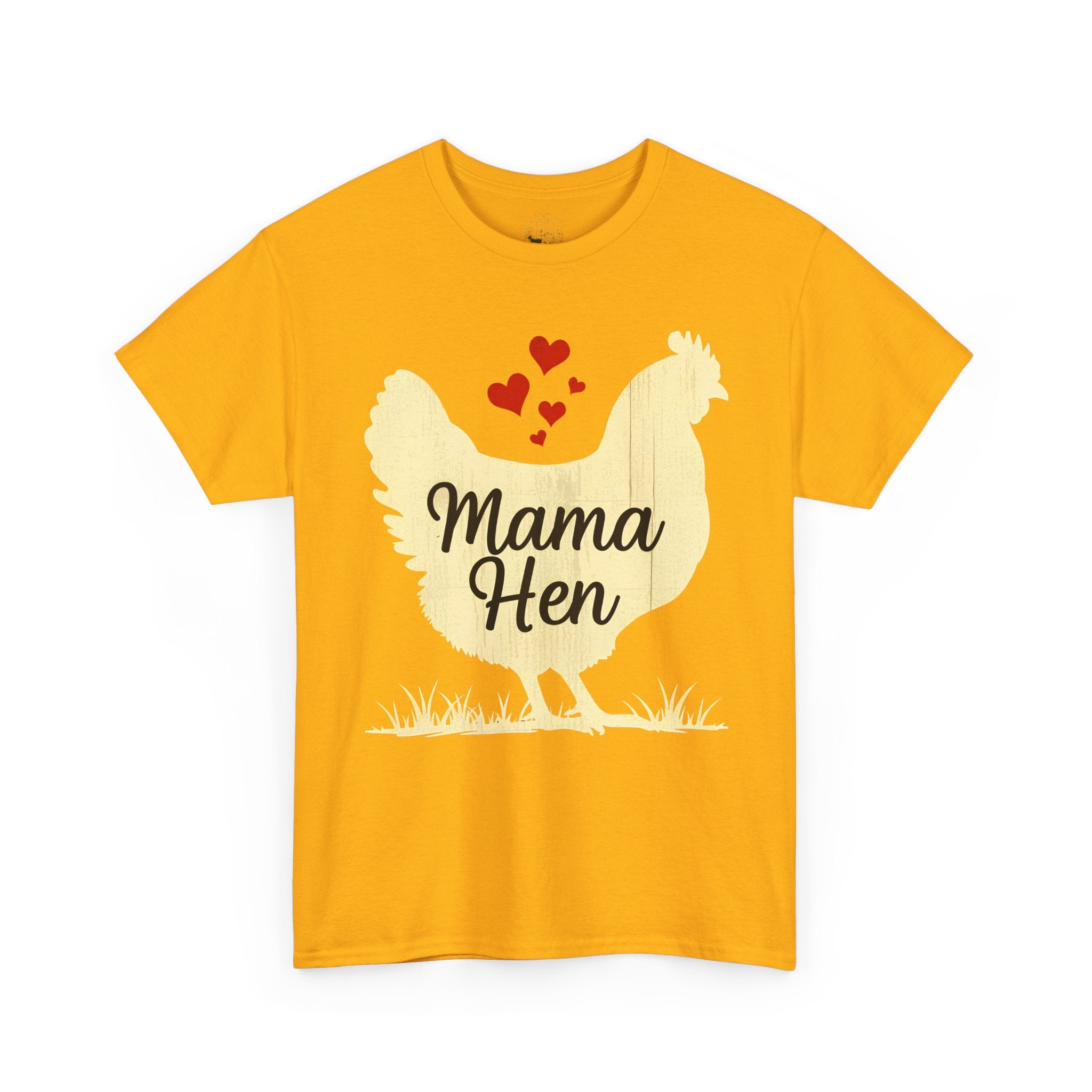 Mama Hen T-Shirt – Chicken Mom Tee, Minimalist Farmhouse Chicken Shirt, Unisex Gildan 5000