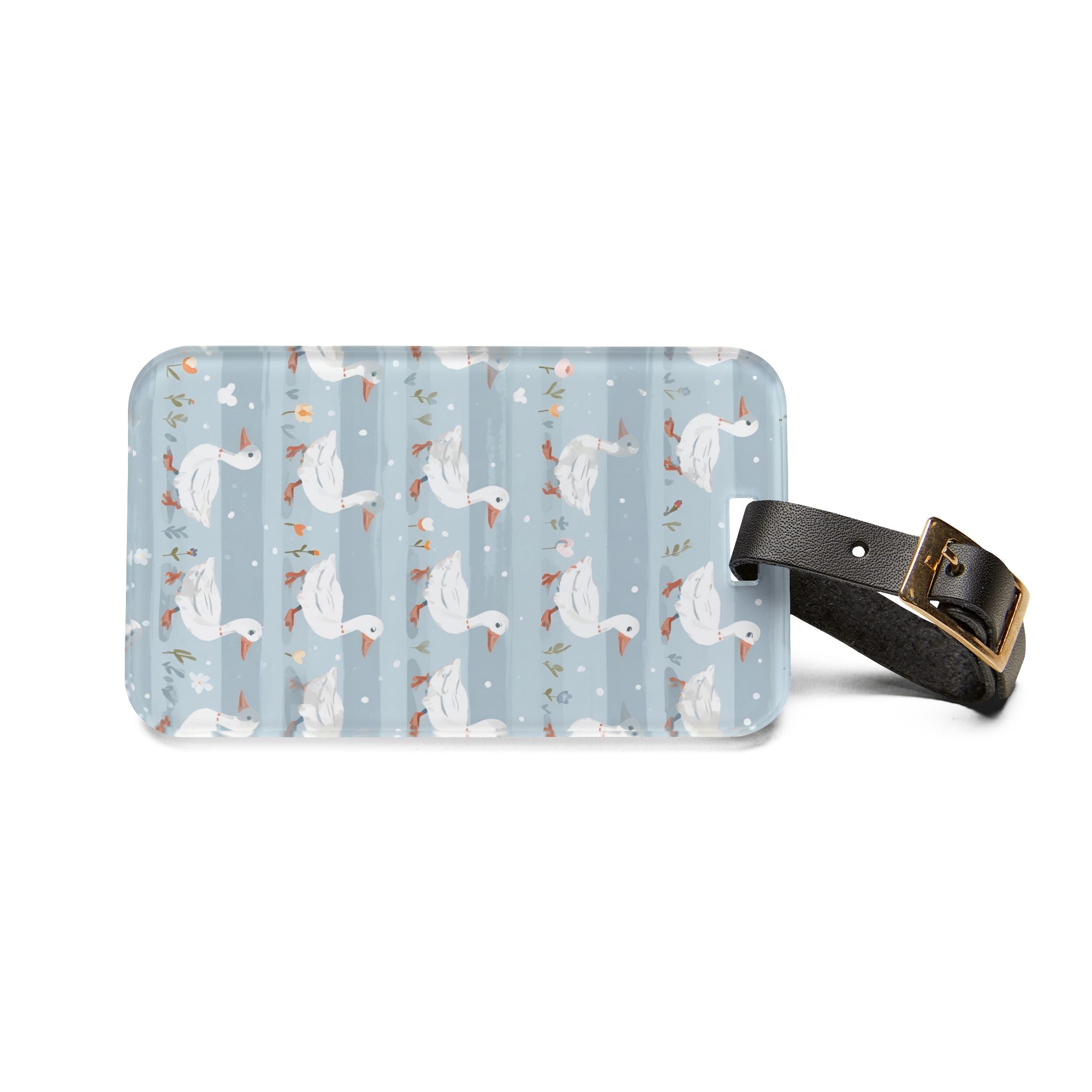 Goose Luggage Tag | Cottagecore Travel Accessory | Farmhouse Duck & Goose Suitcase Tag | Cute Travel Bag Identifier | Gumpert Homestead