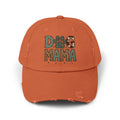 Dog Mama Distressed Baseball Cap – Vintage Dog Mom Hat, Farmhouse Pet Lover Cap, Washed Cotton Casual Hat