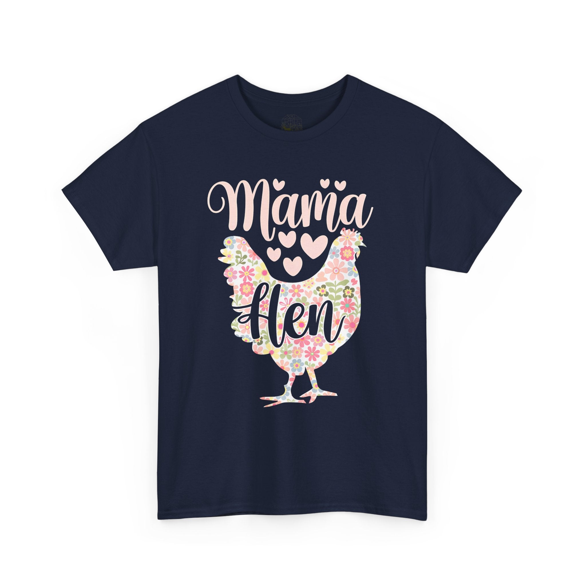Mama Hen T-Shirt – Chicken Mom Tee, Minimalist Farmhouse Chicken Shirt, Unisex Gildan 5000