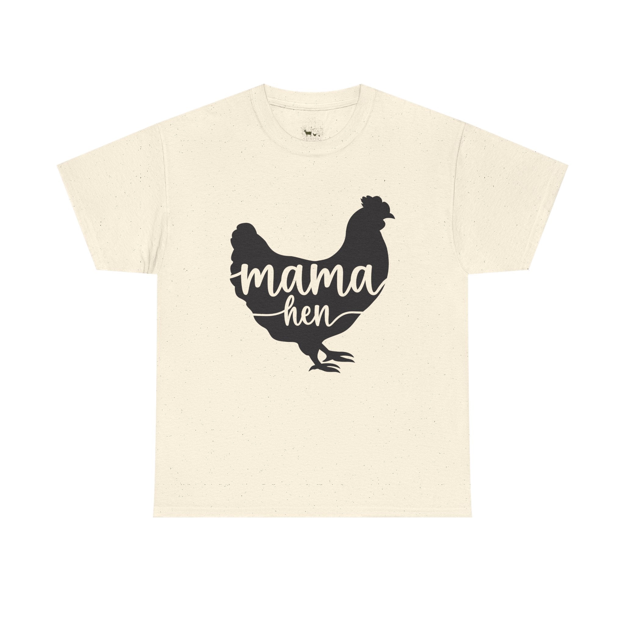 Mama Hen T-Shirt – Chicken Mom Tee, Minimalist Farmhouse Chicken Shirt, Unisex Gildan 5000