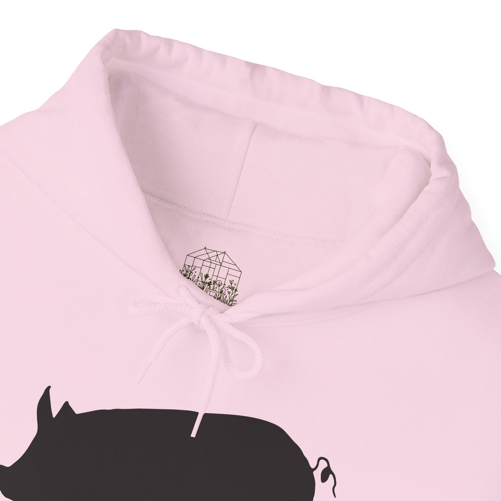 Pig Silhouette Hoodie – Farm Life Sweatshirt, Pig Lover Pullover, Homestead Hoodie, Mini Pig Apparel, Farm Animal Hoodie, Country Living Unisex Hoodie