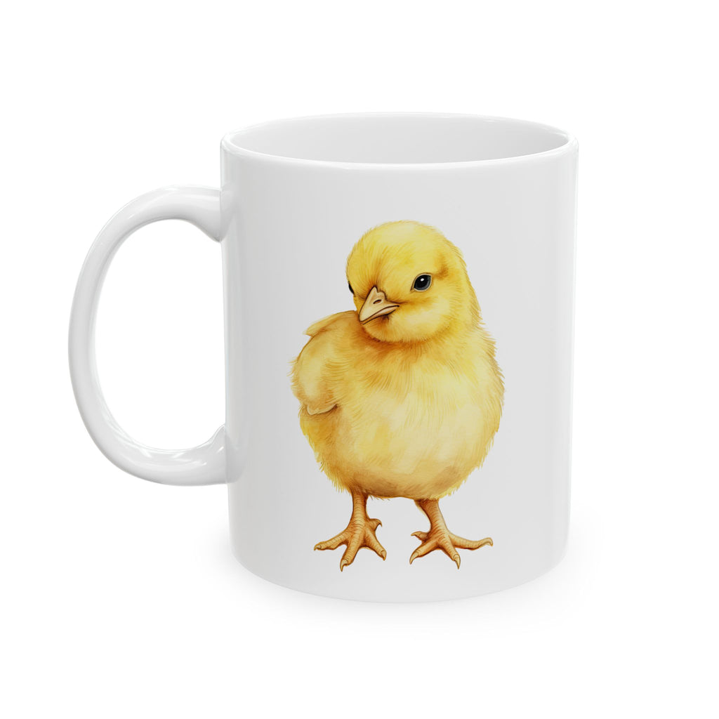 Baby Chick Ceramic Mug – Cute Chicken Coffee Cup, Farm Homestead Mug, Chick Lover Gift (11oz, 15oz)