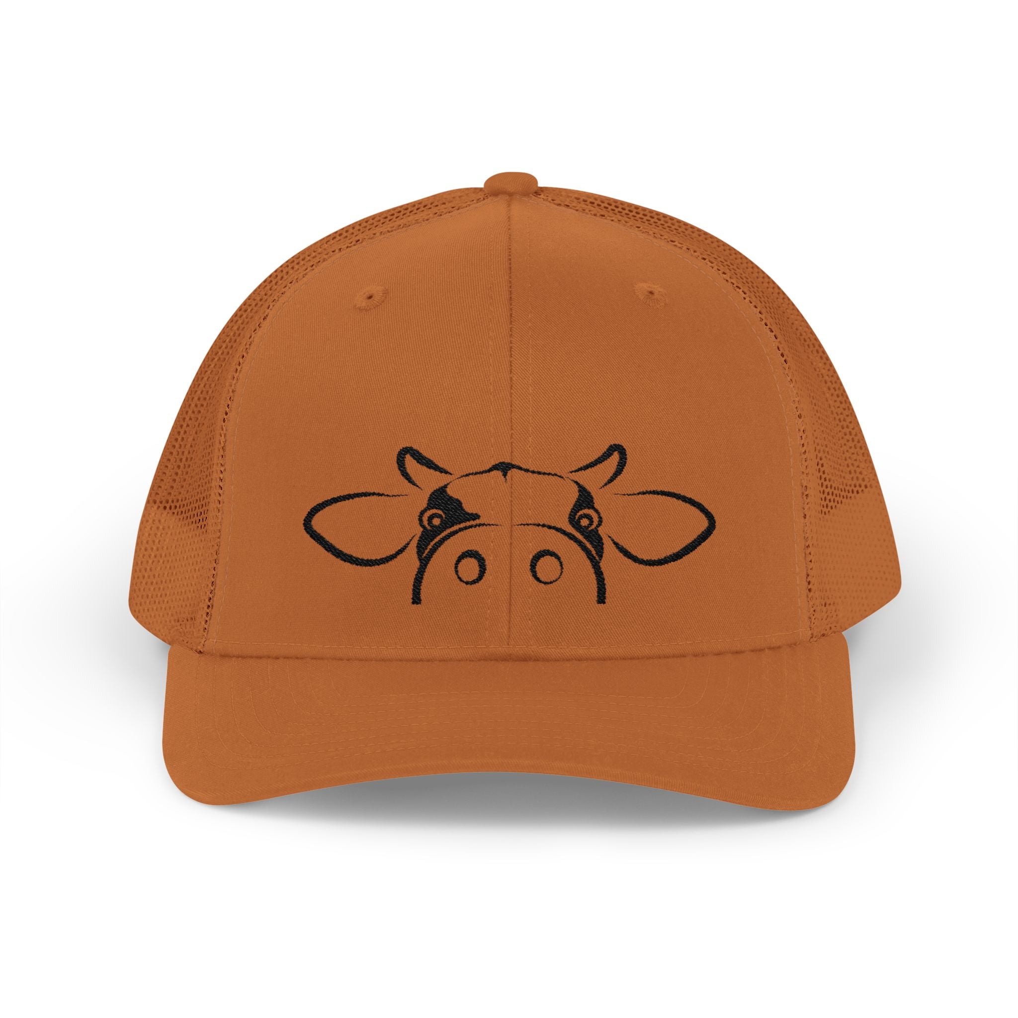 Peekaboo Cow Pink Trucker Hat – Cute Farm Snapback Cap, Cow Lover Hat, Farm Girl Mesh Hat, Country Cottagecore Hat