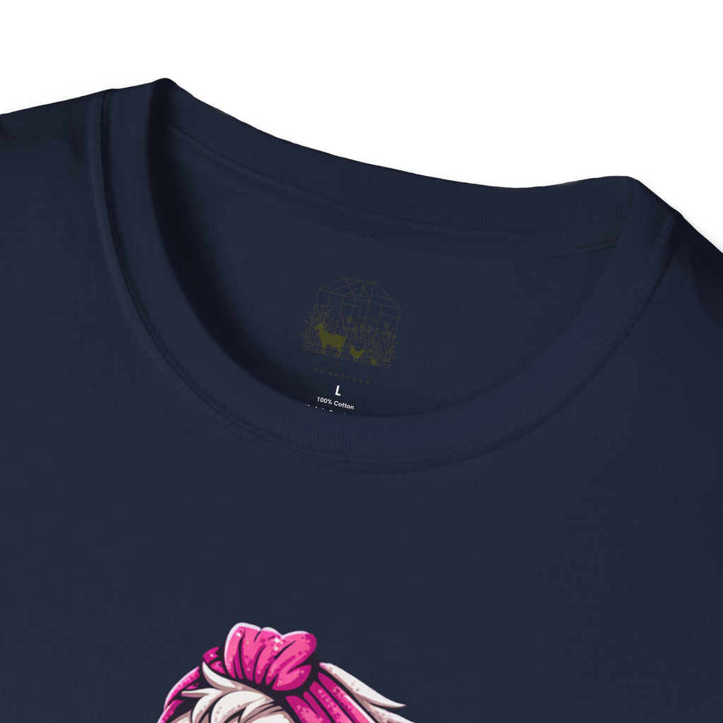 Motherhood Is the Realest Hood Cute Duck Mom Unisex T-Shirt | Funny Farm Mom Graphic Tee
