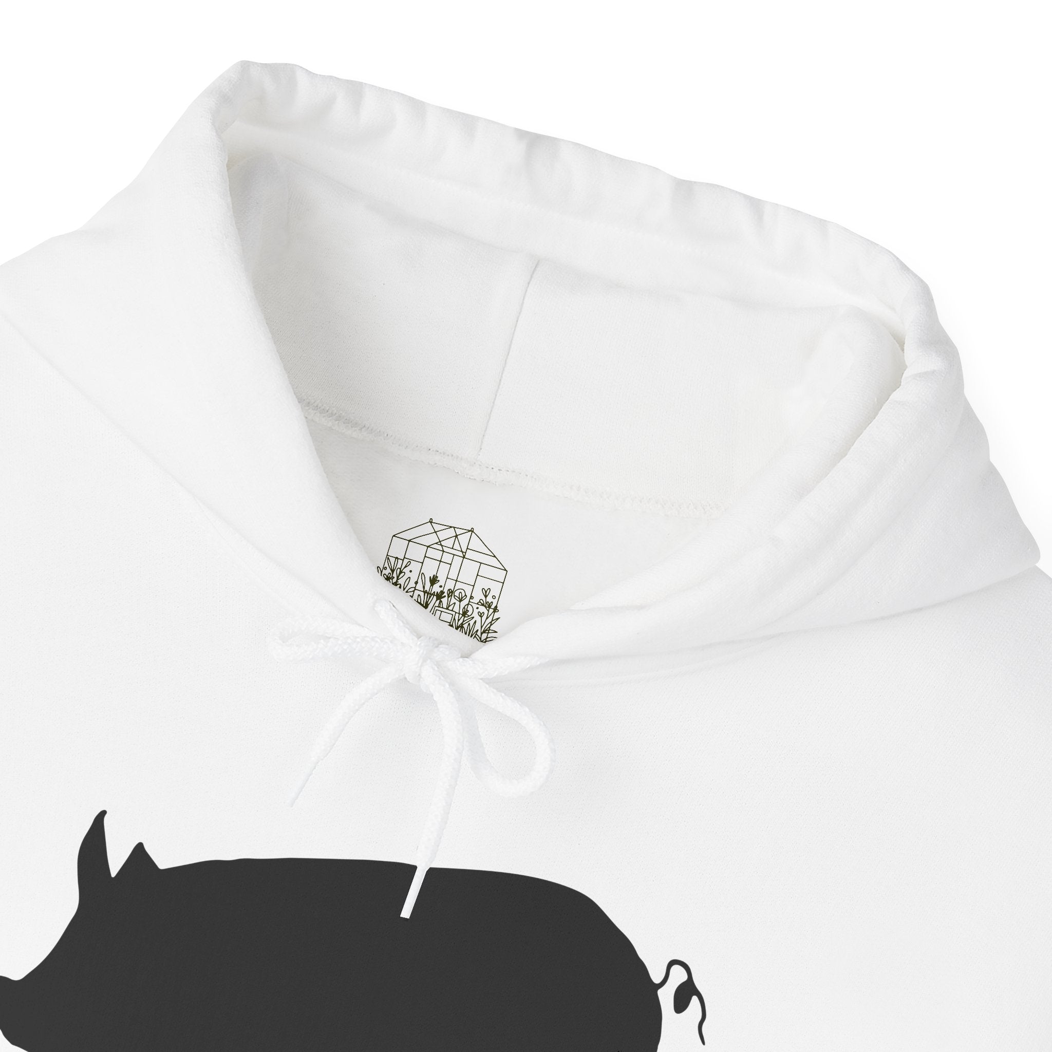 Pig Silhouette Hoodie – Farm Life Sweatshirt, Pig Lover Pullover, Homestead Hoodie, Mini Pig Apparel, Farm Animal Hoodie, Country Living Unisex Hoodie