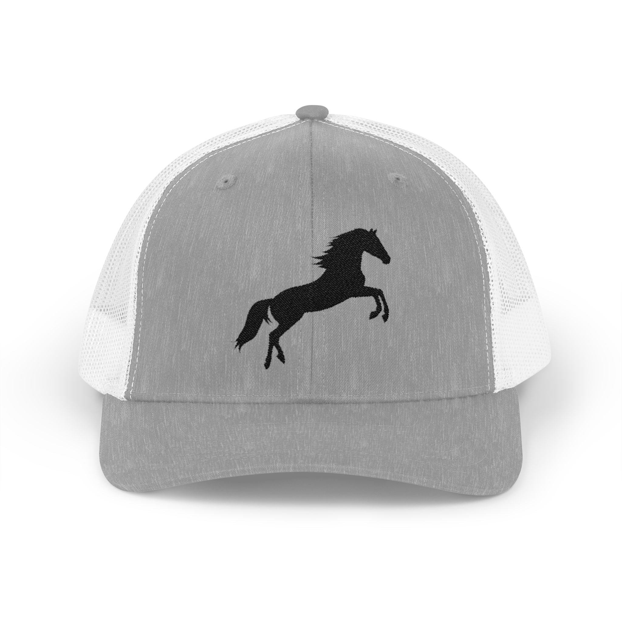 Rearing Horse Trucker Hat | Western Equestrian Mesh Snapback Cap | Rustic Ranch Horse Lover Hat | Farm Life Country Cowboy Cap