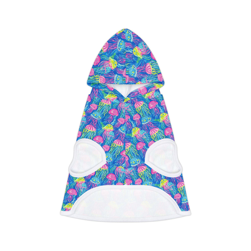 Neon Jellyfish Pet Hoodie, Cute Animal Lover Gift, Dog Sweater, Cat Jumper, Pet Clothing