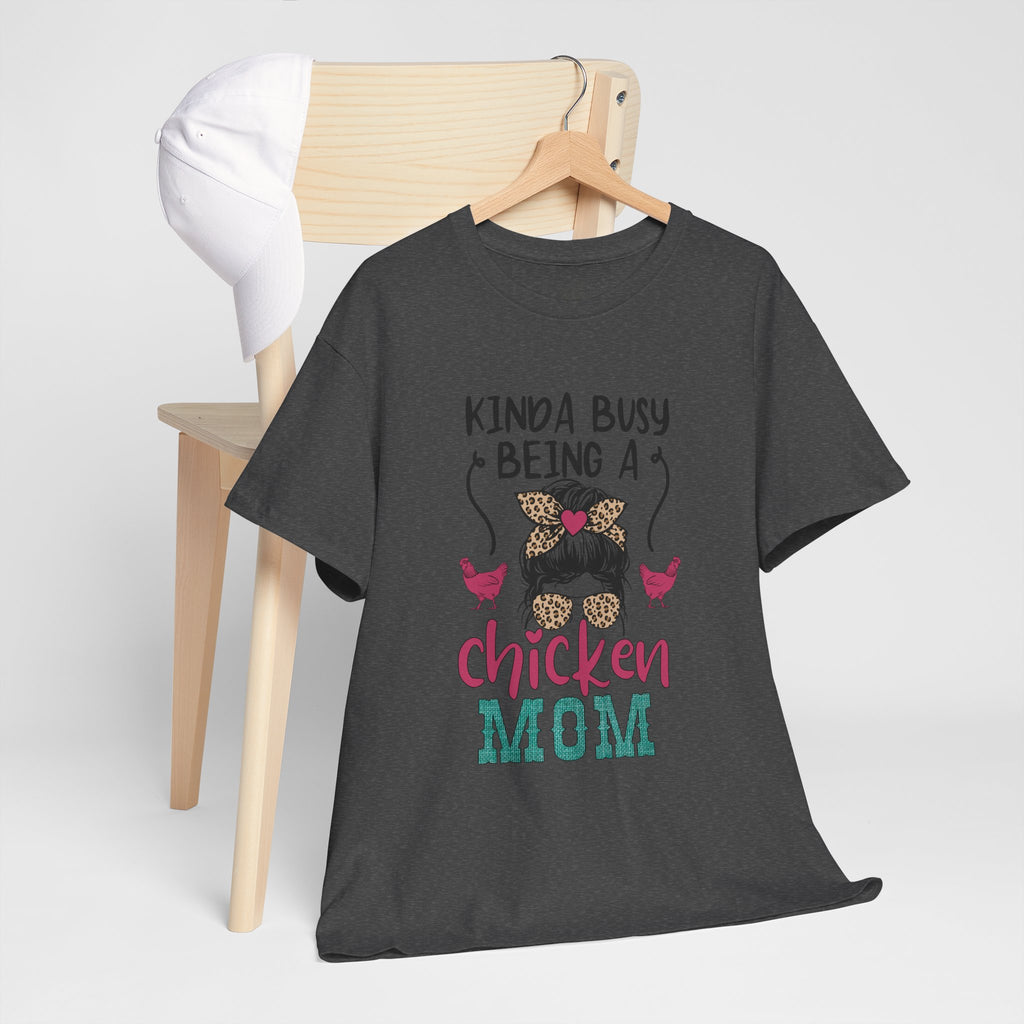 Kinda Busy Being a Chicken Mom T-Shirt – Funny Chicken Mom Shirt, Backyard Chicken Keeper Tee, Farm Life Graphic Shirt, Homestead Apparel Gift