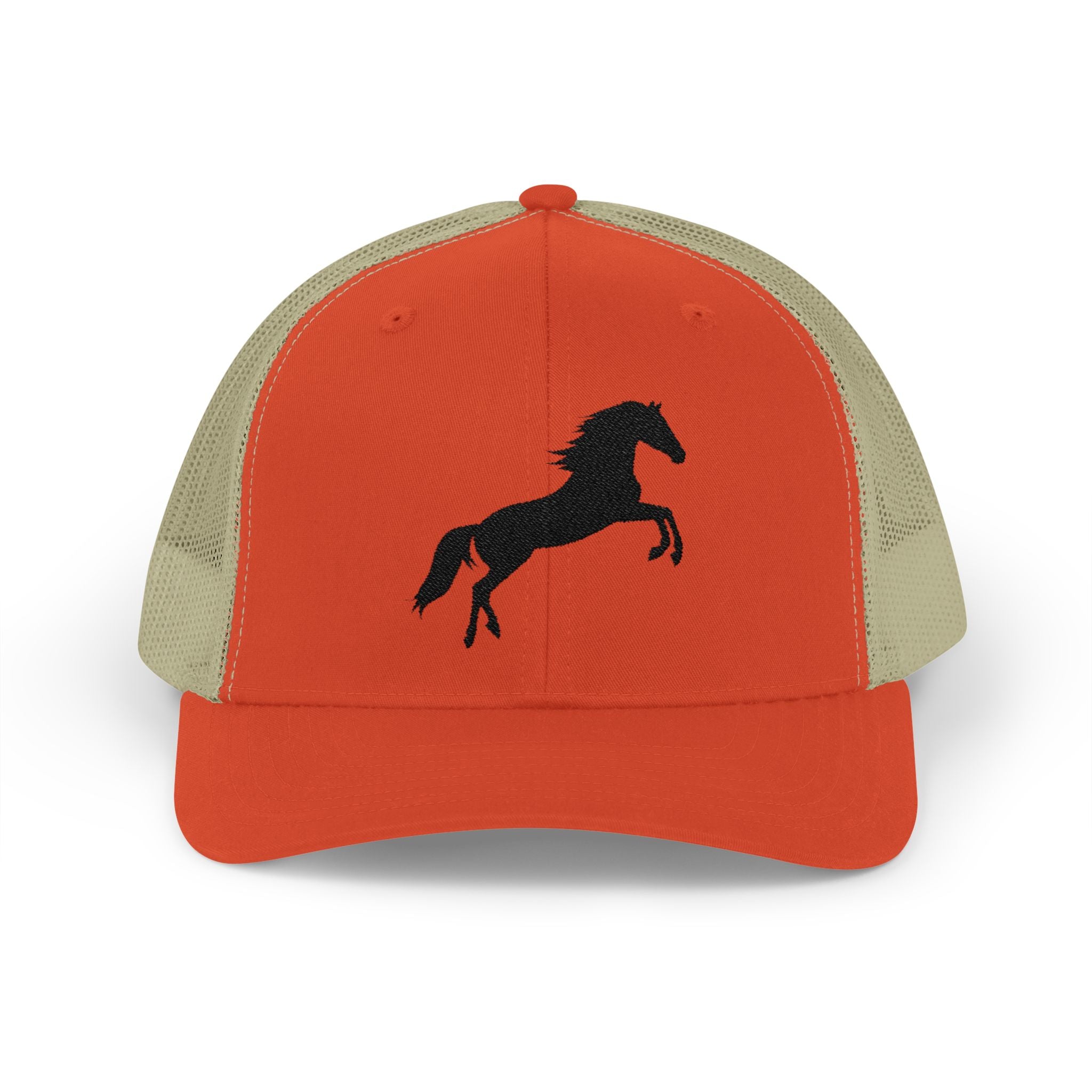 Rearing Horse Trucker Hat | Western Equestrian Mesh Snapback Cap | Rustic Ranch Horse Lover Hat | Farm Life Country Cowboy Cap