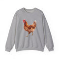 Rhode Island Red Hen Sweatshirt – Farmhouse Chicken Crewneck, Heritage Chicken Homestead Pullover, Unisex Gildan 18000