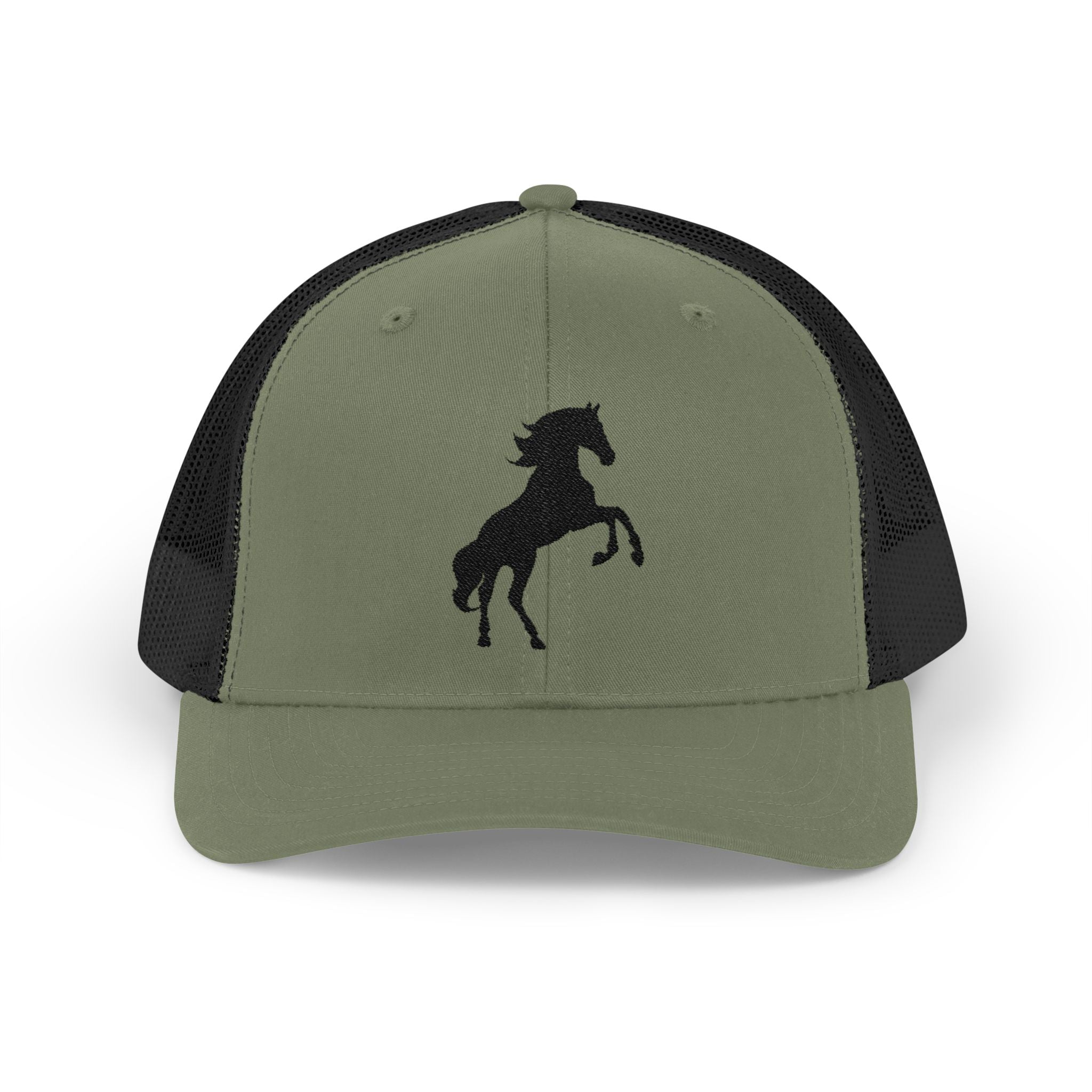 Rearing Horse Trucker Hat | Western Equestrian Mesh Snapback Cap | Rustic Ranch Horse Lover Hat | Farm Life Country Cowboy Cap