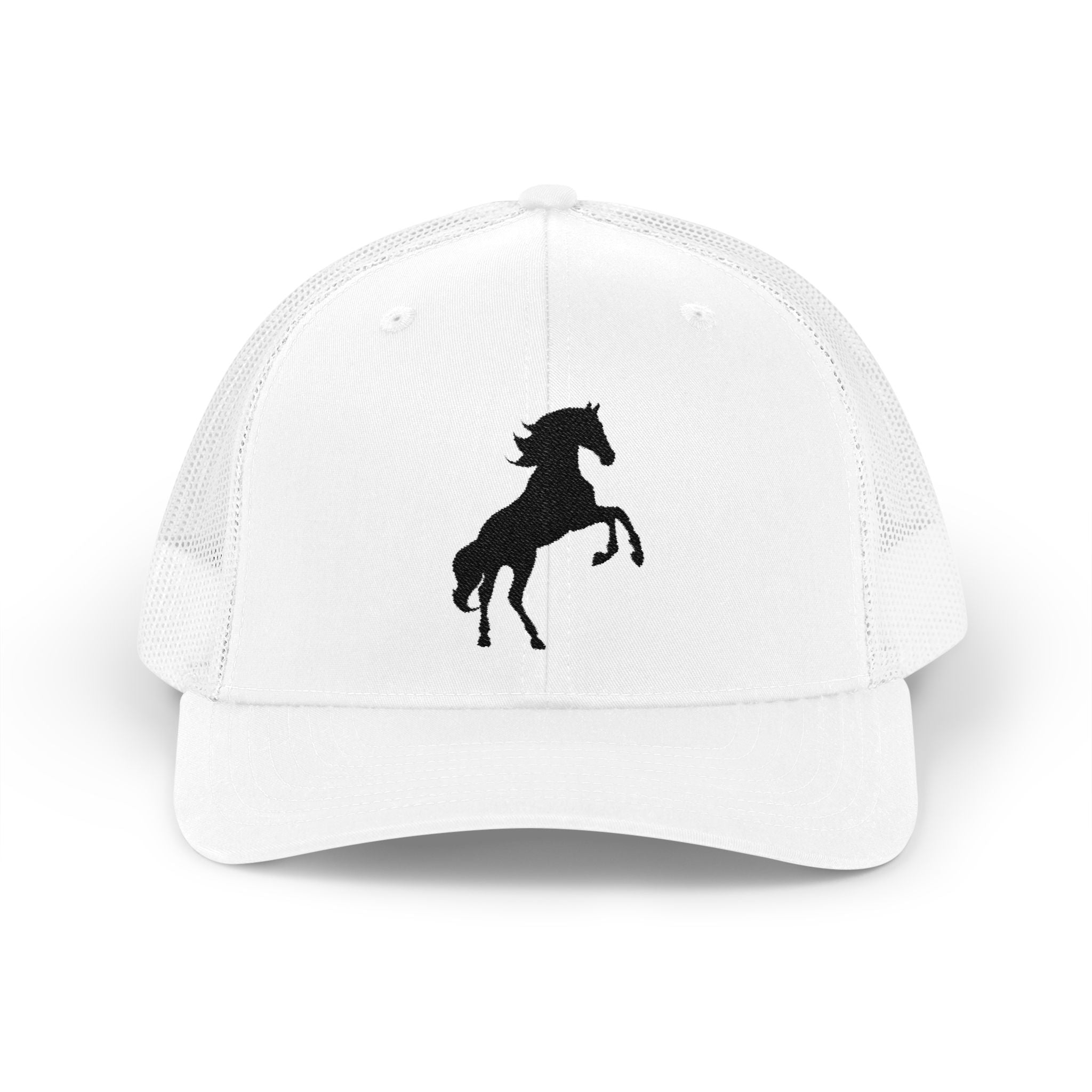 Rearing Horse Trucker Hat | Western Equestrian Mesh Snapback Cap | Rustic Ranch Horse Lover Hat | Farm Life Country Cowboy Cap