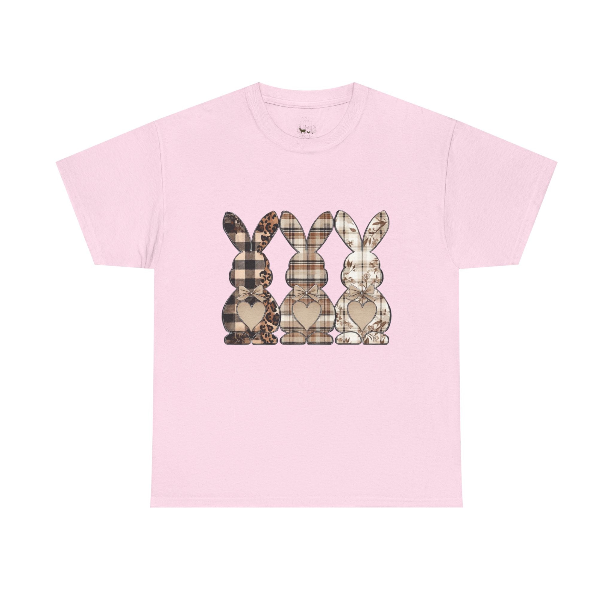 Rustic Bunny Trio T-Shirt | Farmhouse Rabbit Graphic Tee | Cottagecore Easter Bunny Shirt | Country Farm Animal Shirt | Homestead Spring Apparel