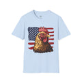 4th Of July Chicken T-Shirt – American Flag Hen Shirt, Farm Life Tee, 4th of July Chicken Shirt, Backyard Chicken Keeper Gift, Homestead Farm Apparel