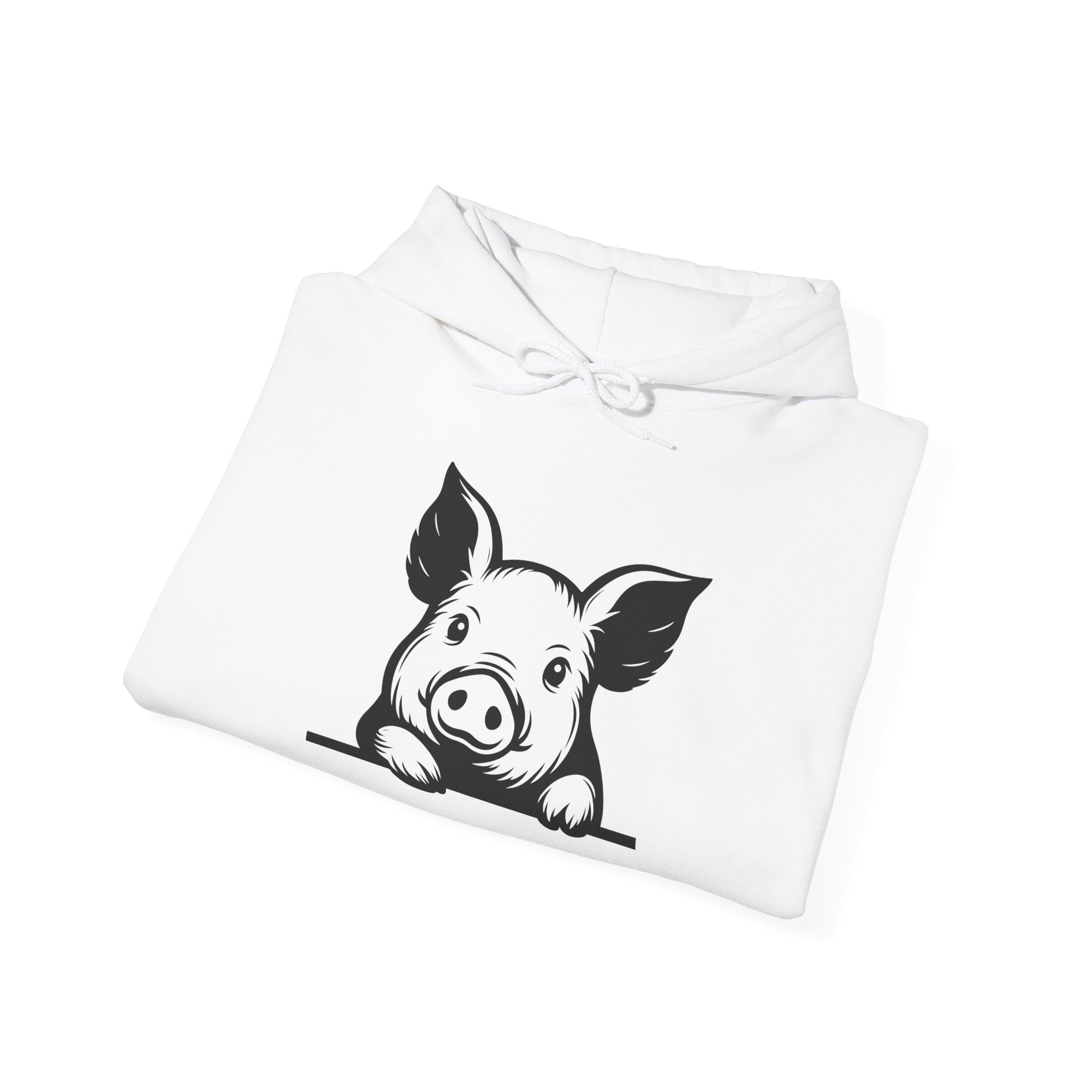 Peeking Pig Hoodie – Cute Pig Pullover Sweatshirt, Pig Lover Hoodie, Farm Life Hoodie, Mini Pig Apparel, Homestead Hoodie, Farm Animal Hoodie, Country Living Unisex Hoodie