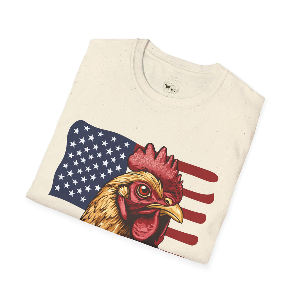 4th Of July Chicken T-Shirt – American Flag Hen Shirt, Farm Life Tee, 4th of July Chicken Shirt, Backyard Chicken Keeper Gift, Homestead Farm Apparel