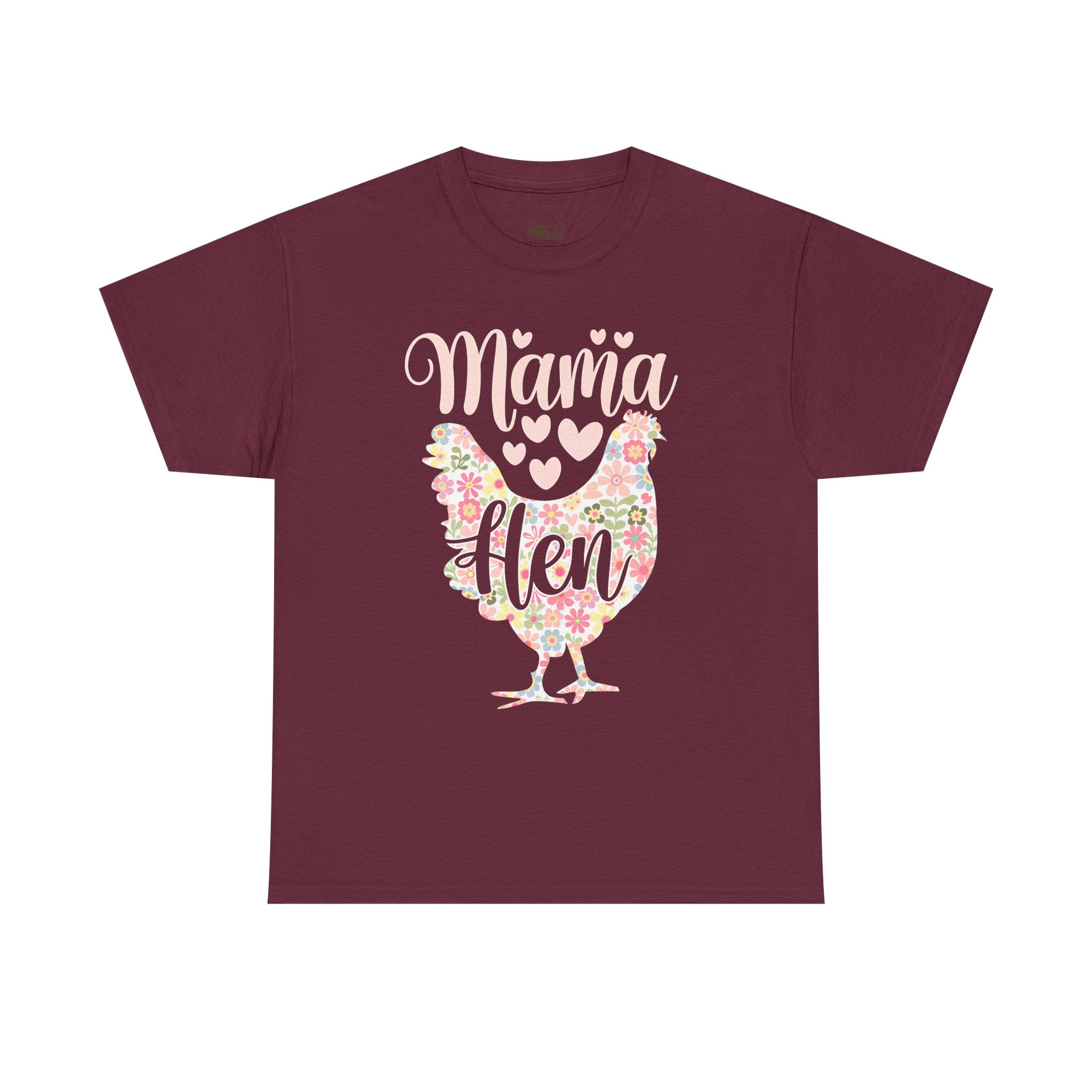 Mama Hen T-Shirt – Chicken Mom Tee, Minimalist Farmhouse Chicken Shirt, Unisex Gildan 5000