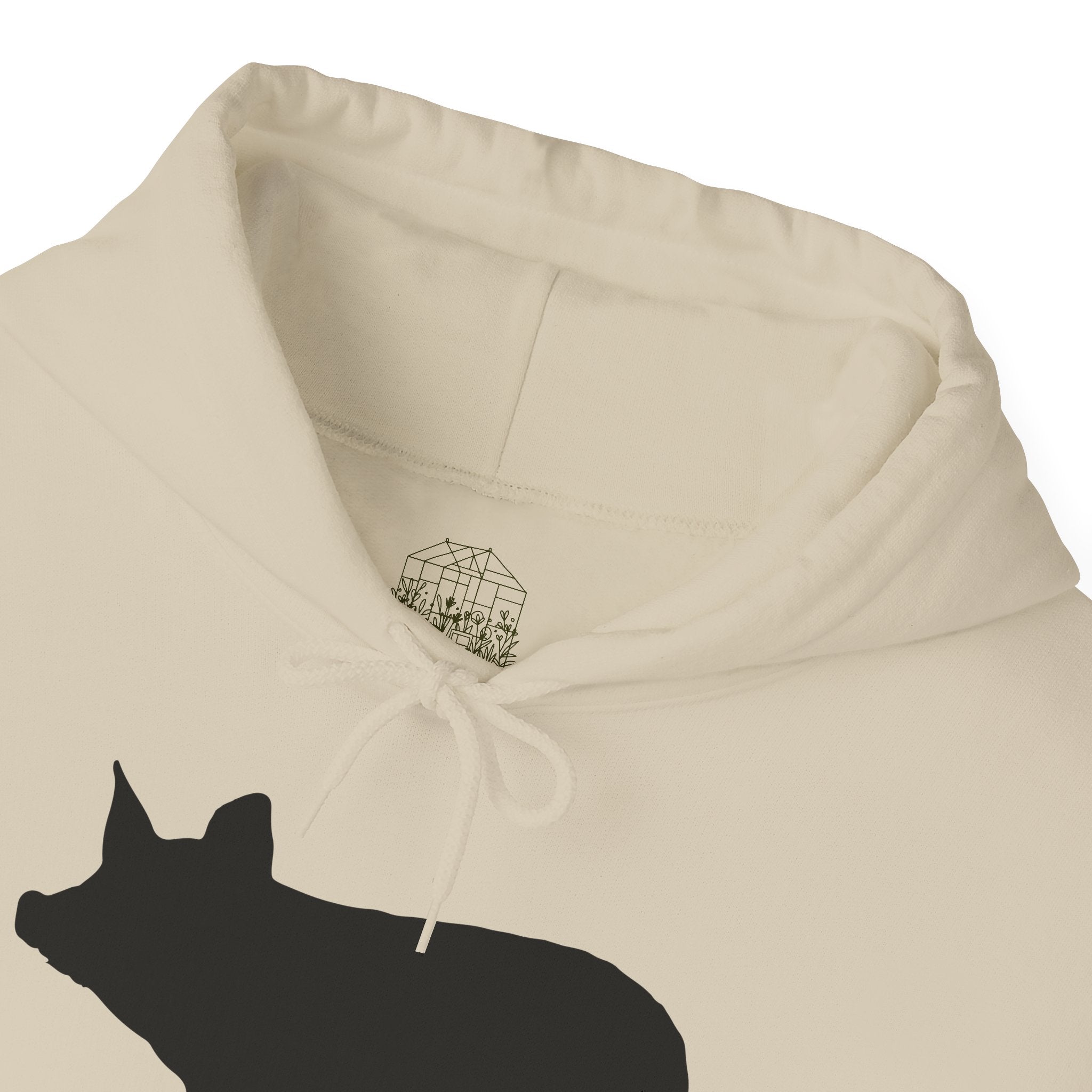 Pig Silhouette Hoodie – Farm Life Sweatshirt, Pig Lover Pullover, Homestead Hoodie, Mini Pig Apparel, Farm Animal Hoodie, Country Living Unisex Hoodie