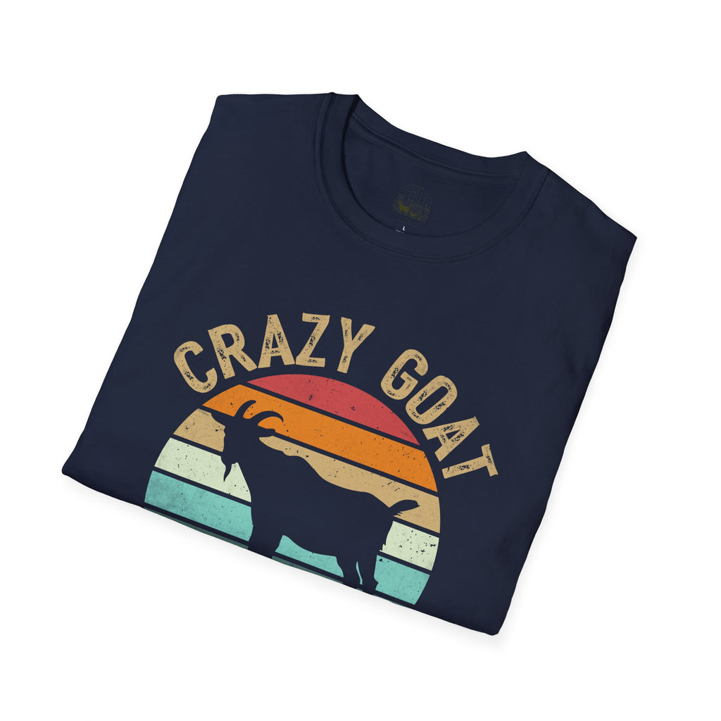 Crazy Goat Lady Vintage Unisex T-Shirt | Funny Goat Lover Farm Life Tee