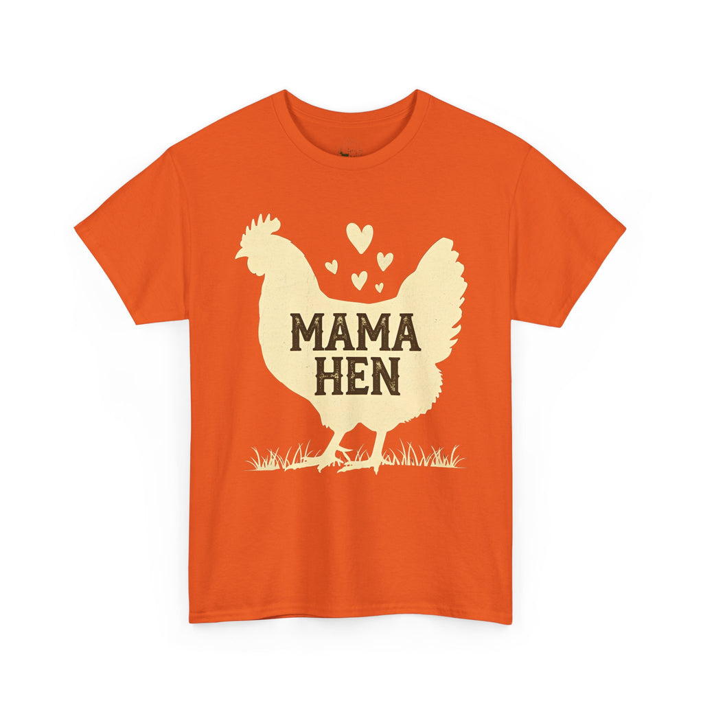 Mama Hen T-Shirt – Chicken Mom Tee, Minimalist Farmhouse Chicken Shirt, Unisex Gildan 5000