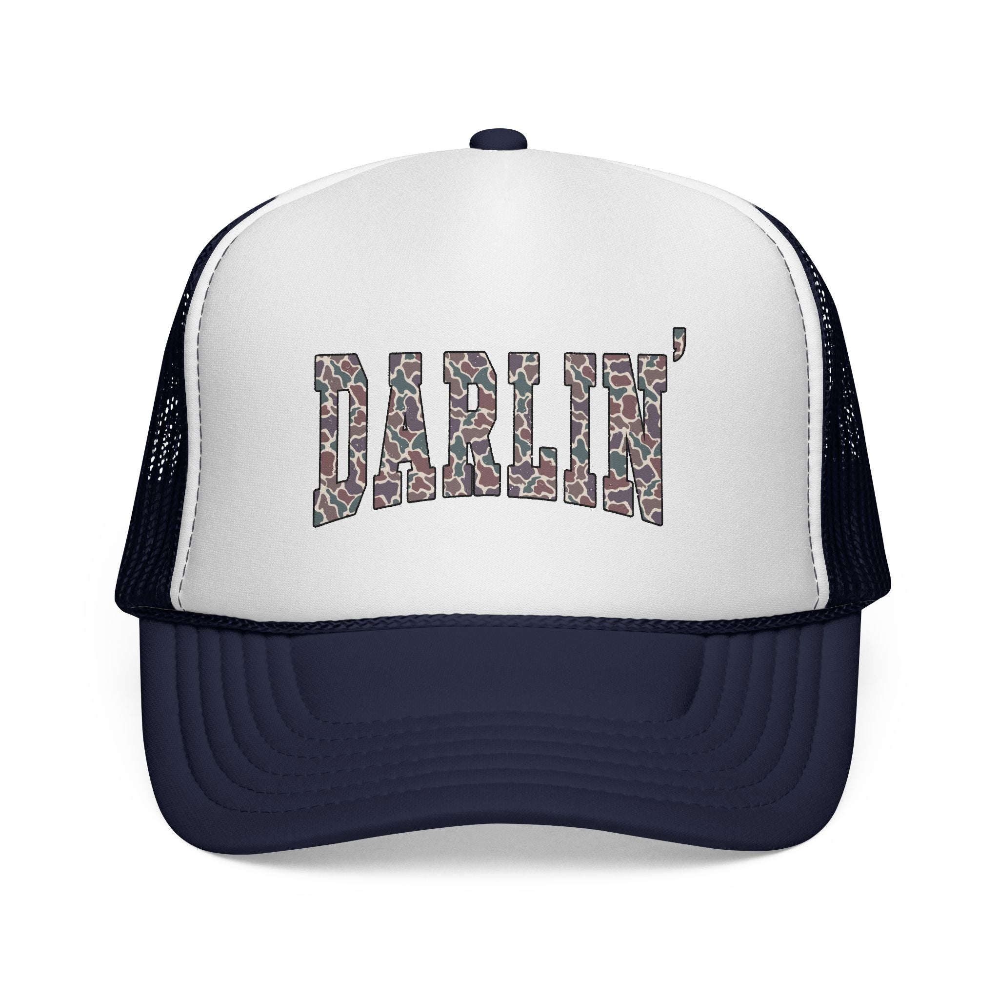 DARLIN’ Trucker Hat – Southern Farm Hat, Country Girl Snapback, Rustic Homestead Cap