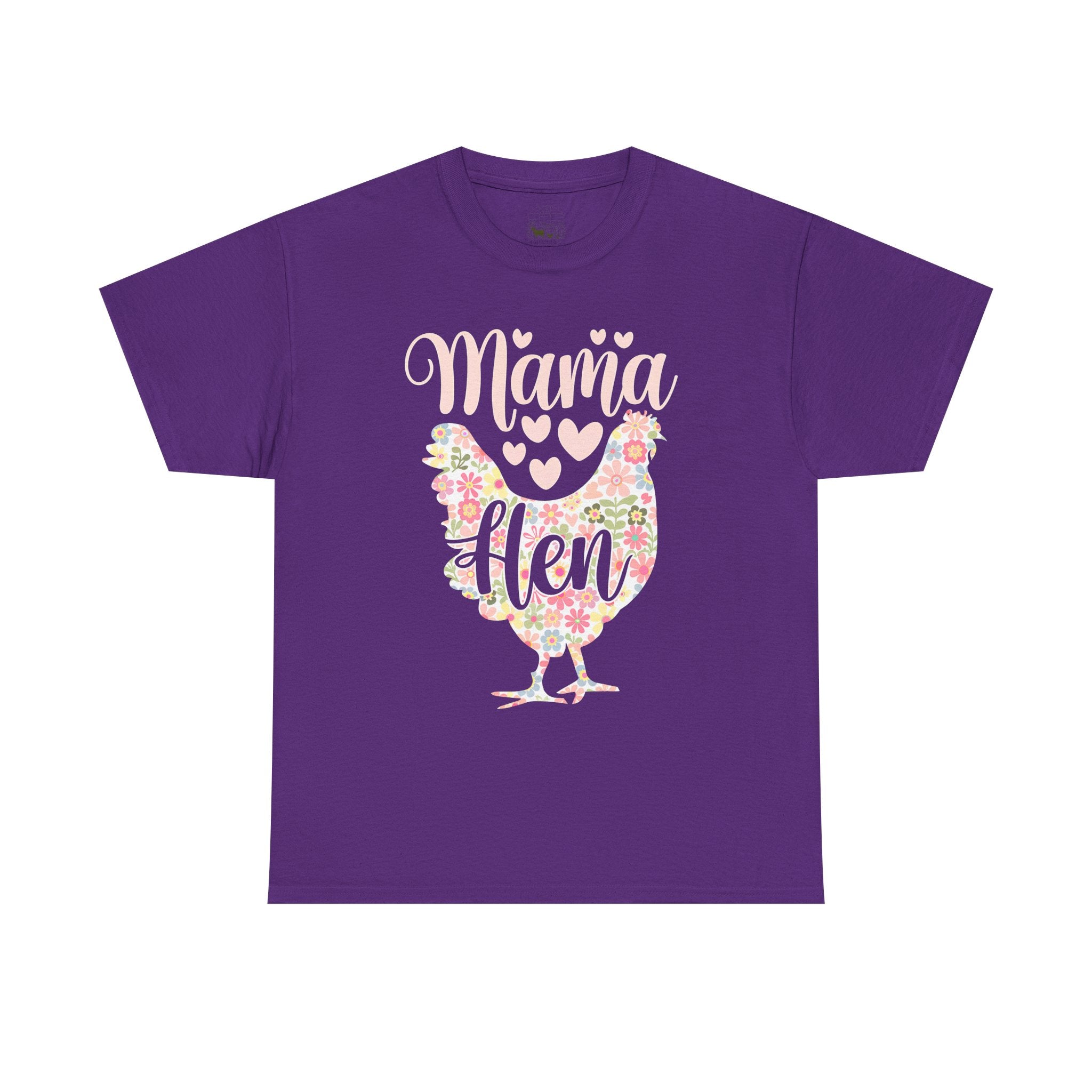 Mama Hen T-Shirt – Chicken Mom Tee, Minimalist Farmhouse Chicken Shirt, Unisex Gildan 5000
