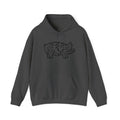 Floral Pig Silhouette Hoodie – Farm Life Sweatshirt, Pig Lover Pullover, Homestead Hoodie, Mini Pig Apparel, Farm Animal Hoodie, Country Living Unisex Hoodie