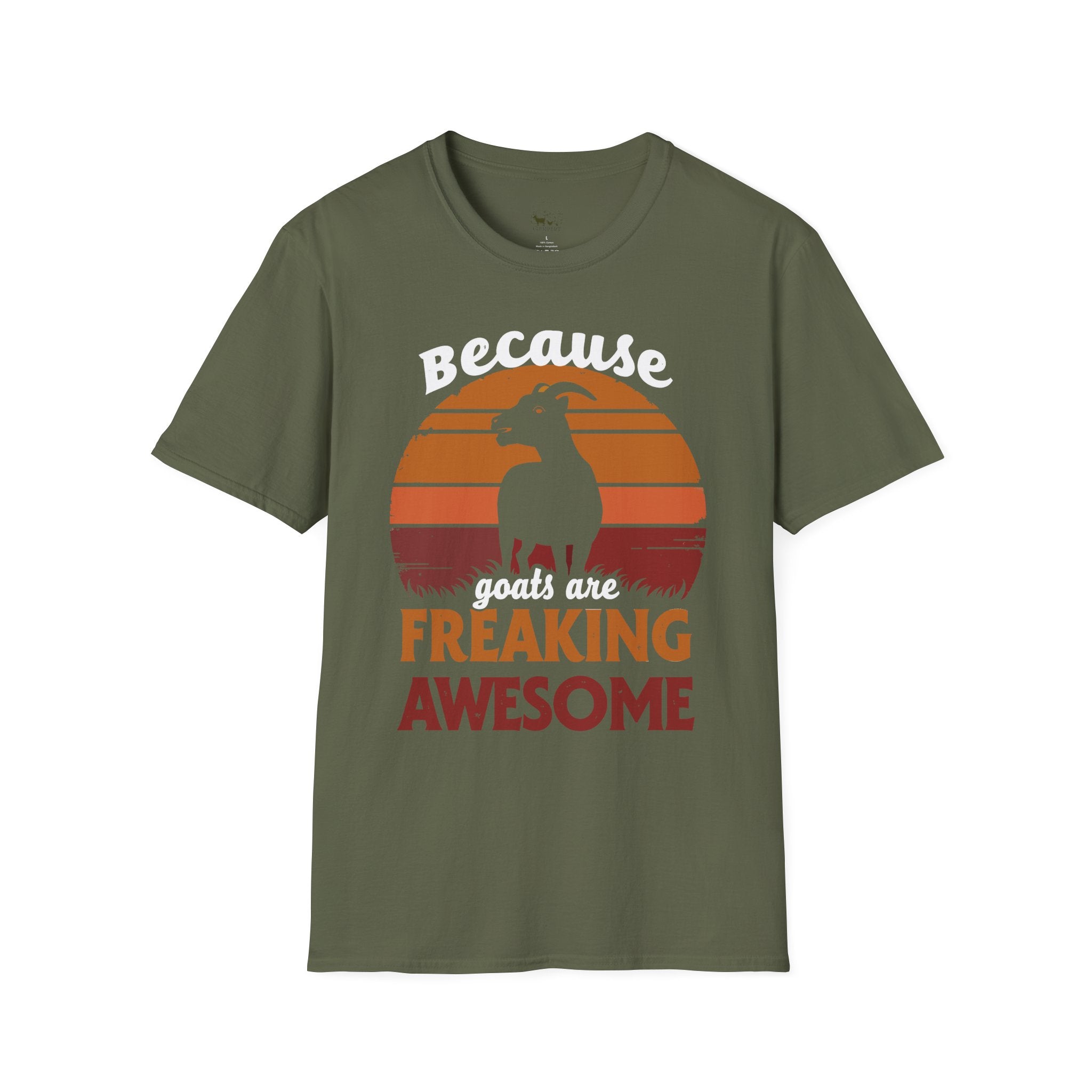 Because Goats Are Freaking Awesome Vintage Unisex T-Shirt | Funny Goat Lover Farm Life Tee