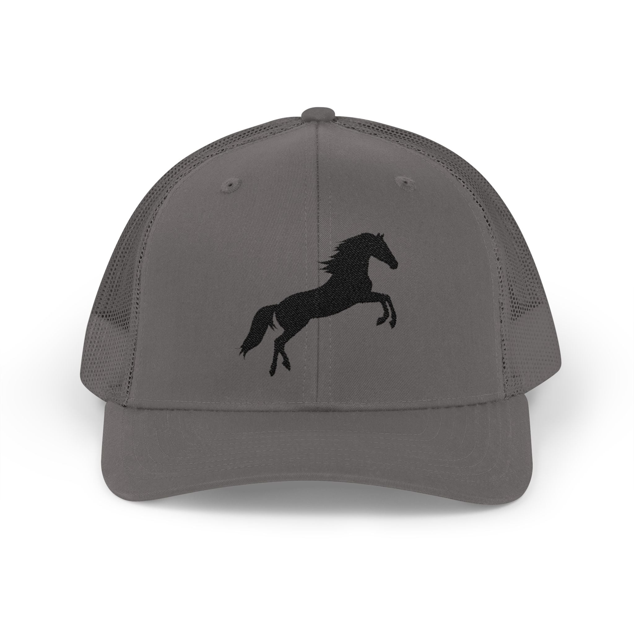 Rearing Horse Trucker Hat | Western Equestrian Mesh Snapback Cap | Rustic Ranch Horse Lover Hat | Farm Life Country Cowboy Cap